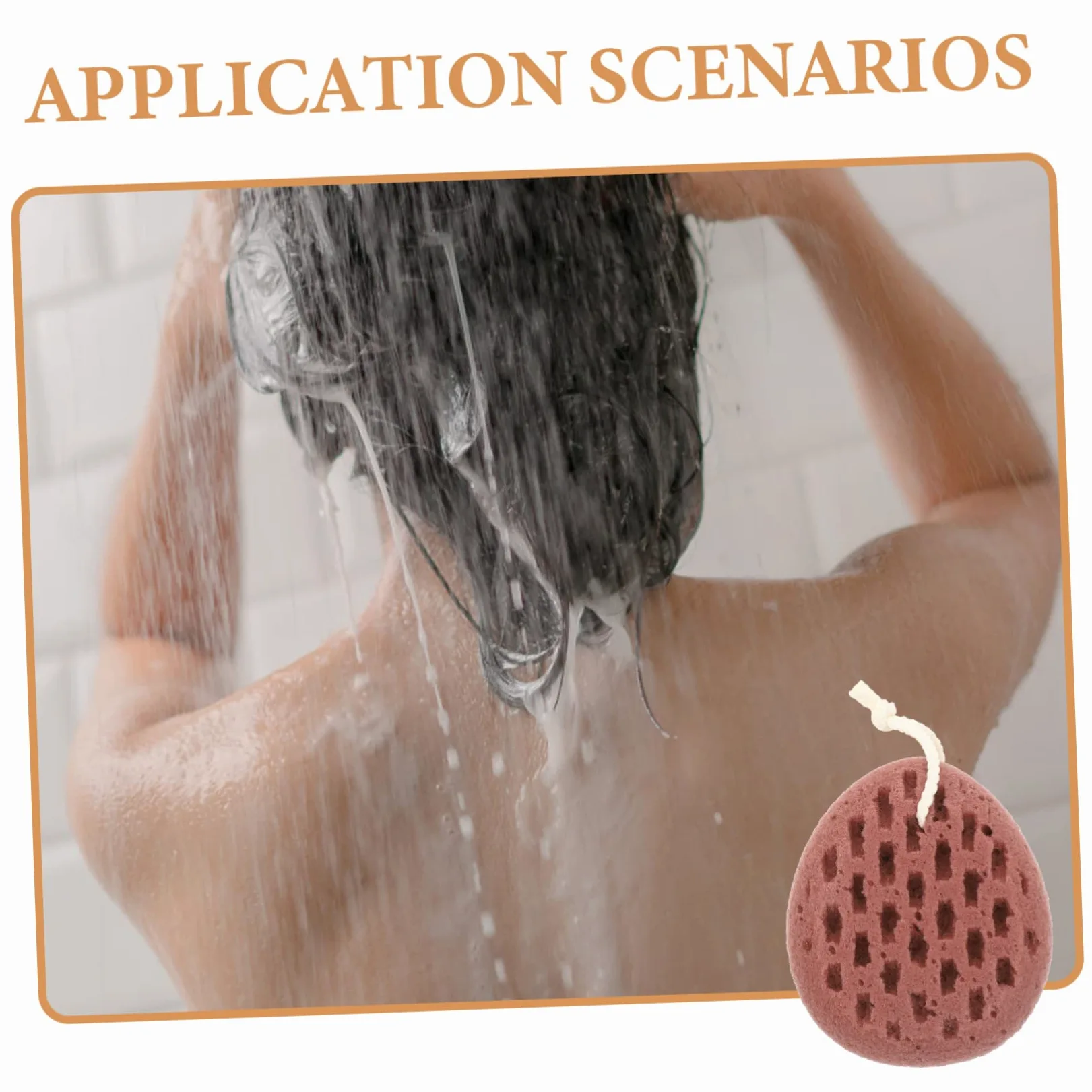 Angoily 4pezzi Spugna Da Bagno Esfoliante Morbida Per Corpo Spugna Per Lavaggio Schiena Design Compatto Per e Bagno Facile Da Pulire e Asciugare Per Adulti