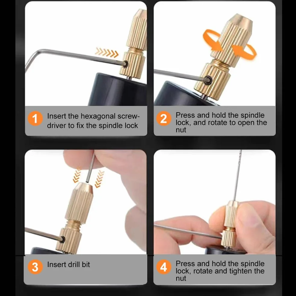 Mini Trapano Elettrico a Filo Torsione per Modellismo Legno Resina Gioielli