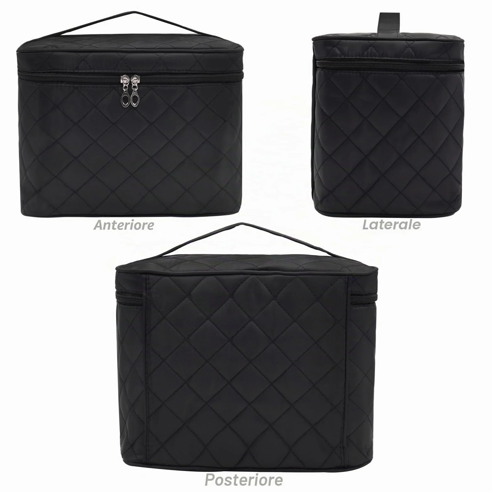 Astuccio per trucchi, grande borsa cosmetica,astuccio da toilette pieghevole impermeabile multifunzione,per vacanze campeggio bagno