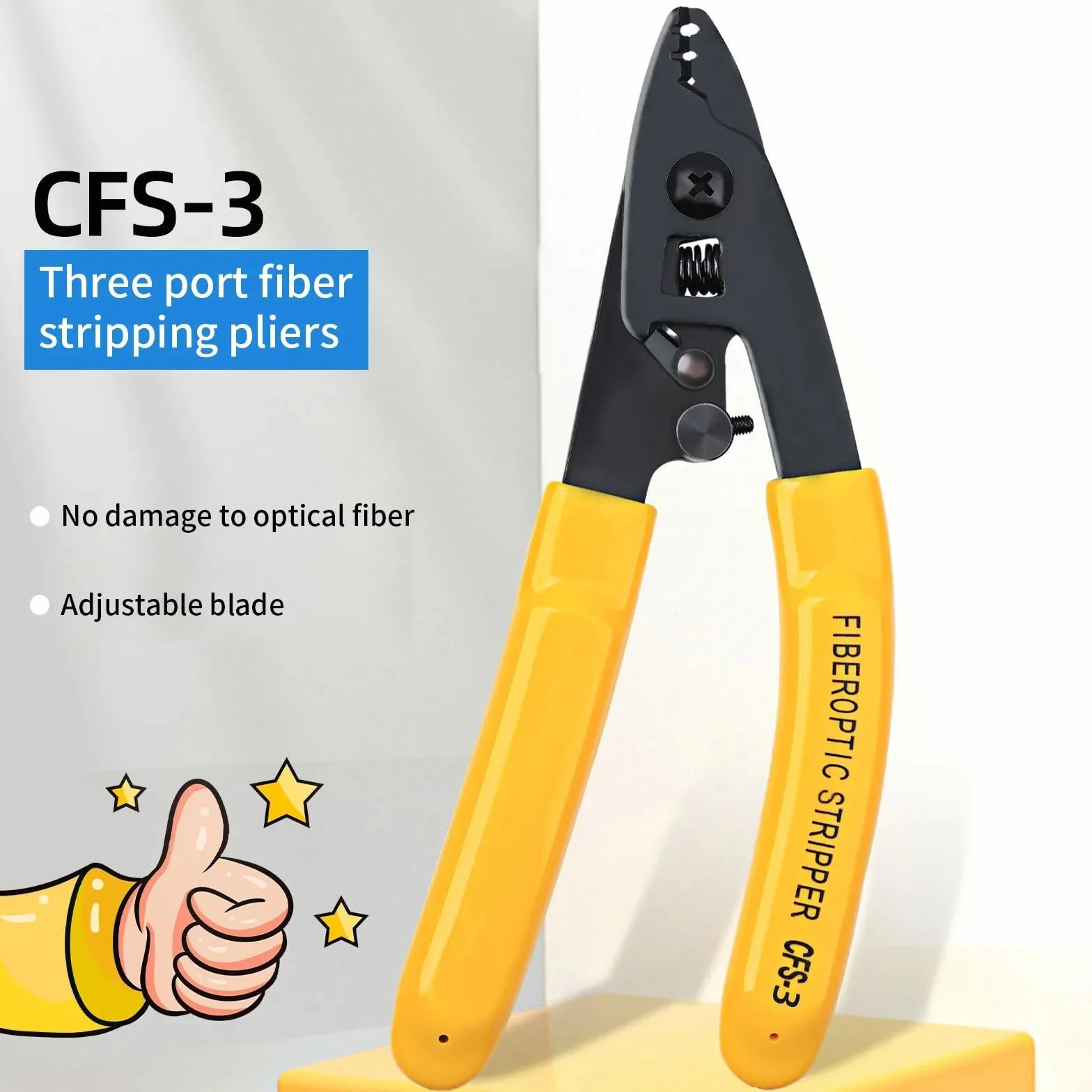 Pinza spelafili Miller CFS-3 per fibra ottica a tre fori