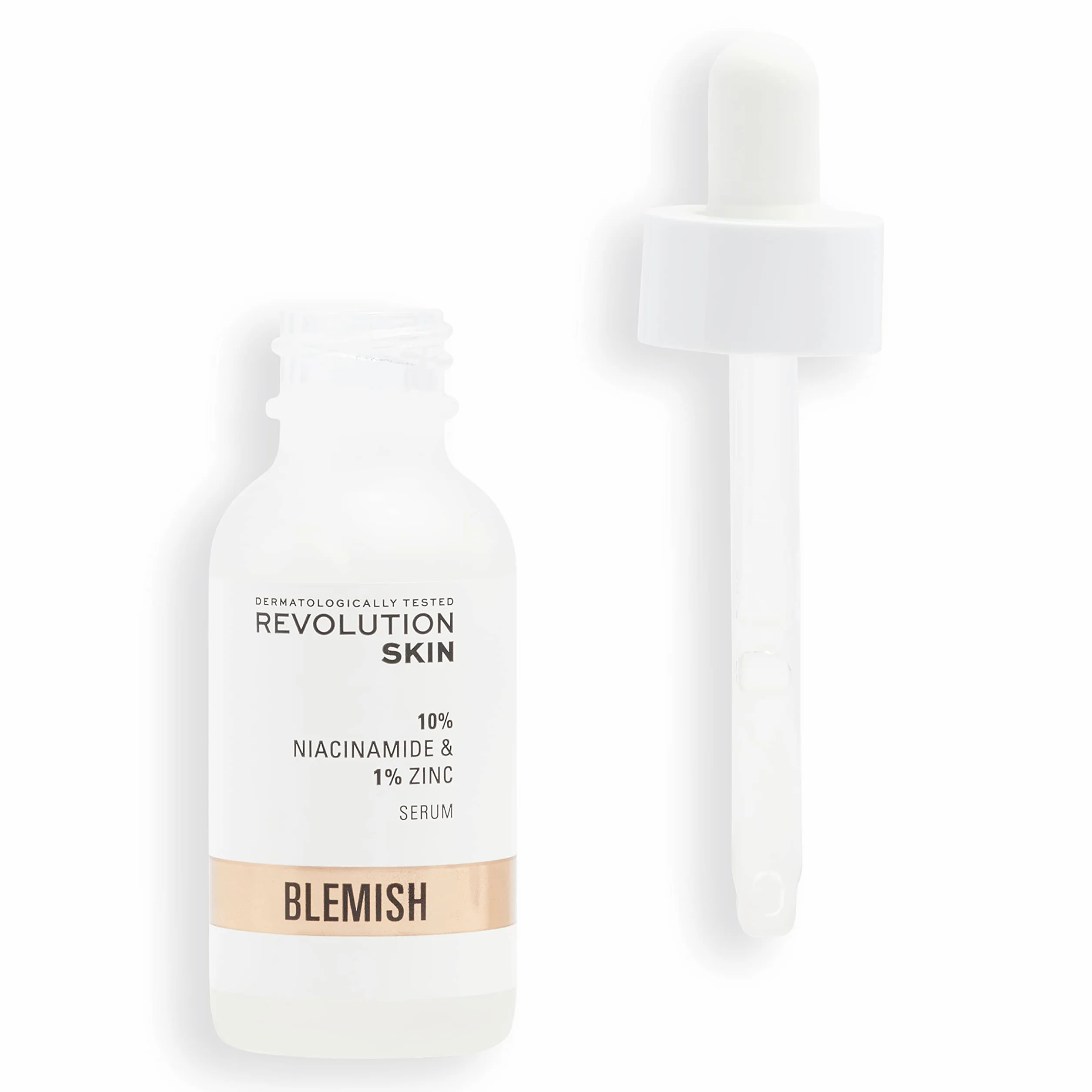 Revolution Skincare London, 10% Niacinamide + 1% Zinc Serum, Tackles Blemishes, Minimises Pore Appearance, Face Serum, 30 ml
