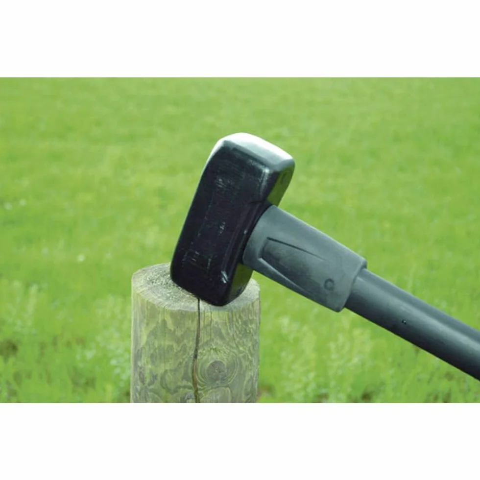 Fiskars Mazza forgiata 4 kg, Con paraurti, Testa in acciaio al carbonio, Manico in tre materiali con nucleo in fibra di vetro, Nero/Arancione, XL
