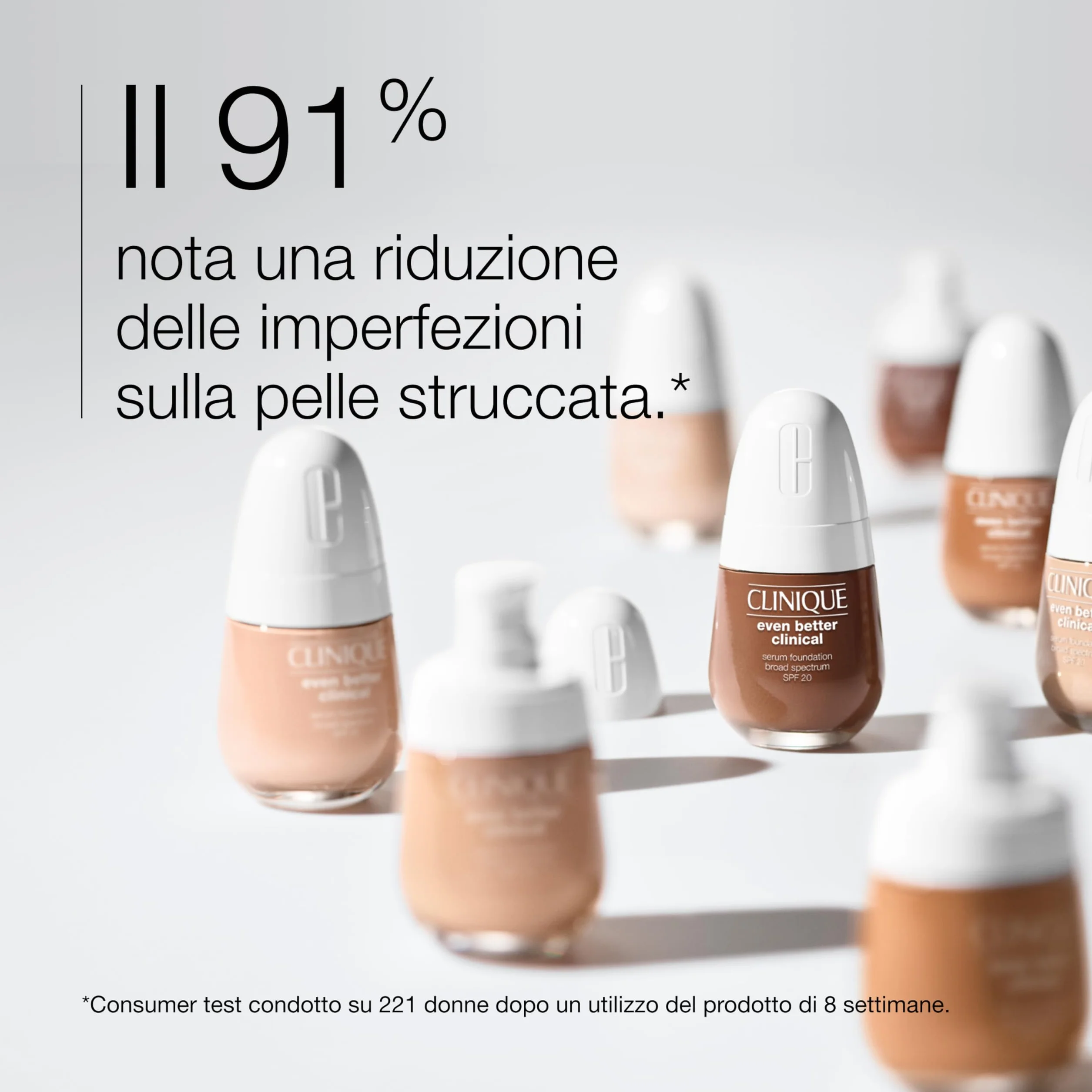 Clinique Even Better Clinical Serum Foundation SPF 20 fondotinta con copertura completa | Finish opaco e benefici skincare
