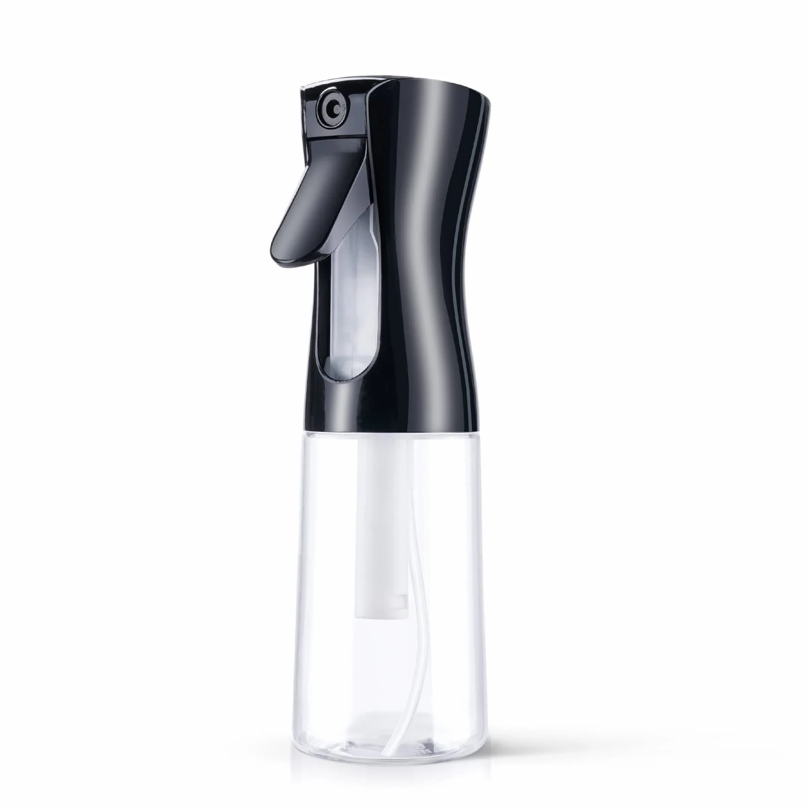 URAQT Bottigliette Spray, 200ML Spruzzino Nebulizzatore, Flacone Spray per Acqua Continua Vuoto Flacone Spray per Capelli per Acconciature, Piante, Animali Domestici, Pulizia (Copertina Nero)