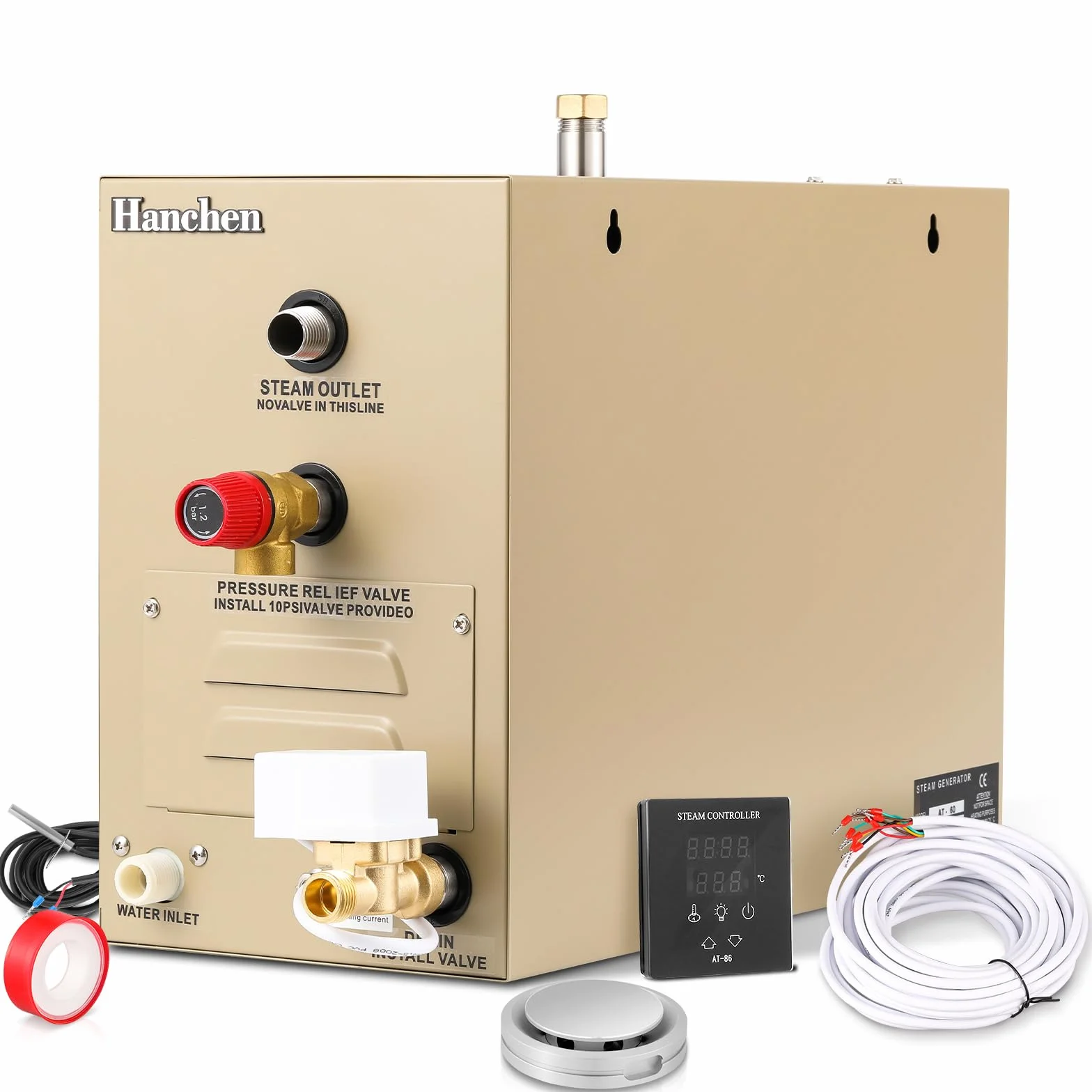Hanchen 6KW Generatore di Vapore per Sauna Bagno Turco 220V 4.2m³ CE