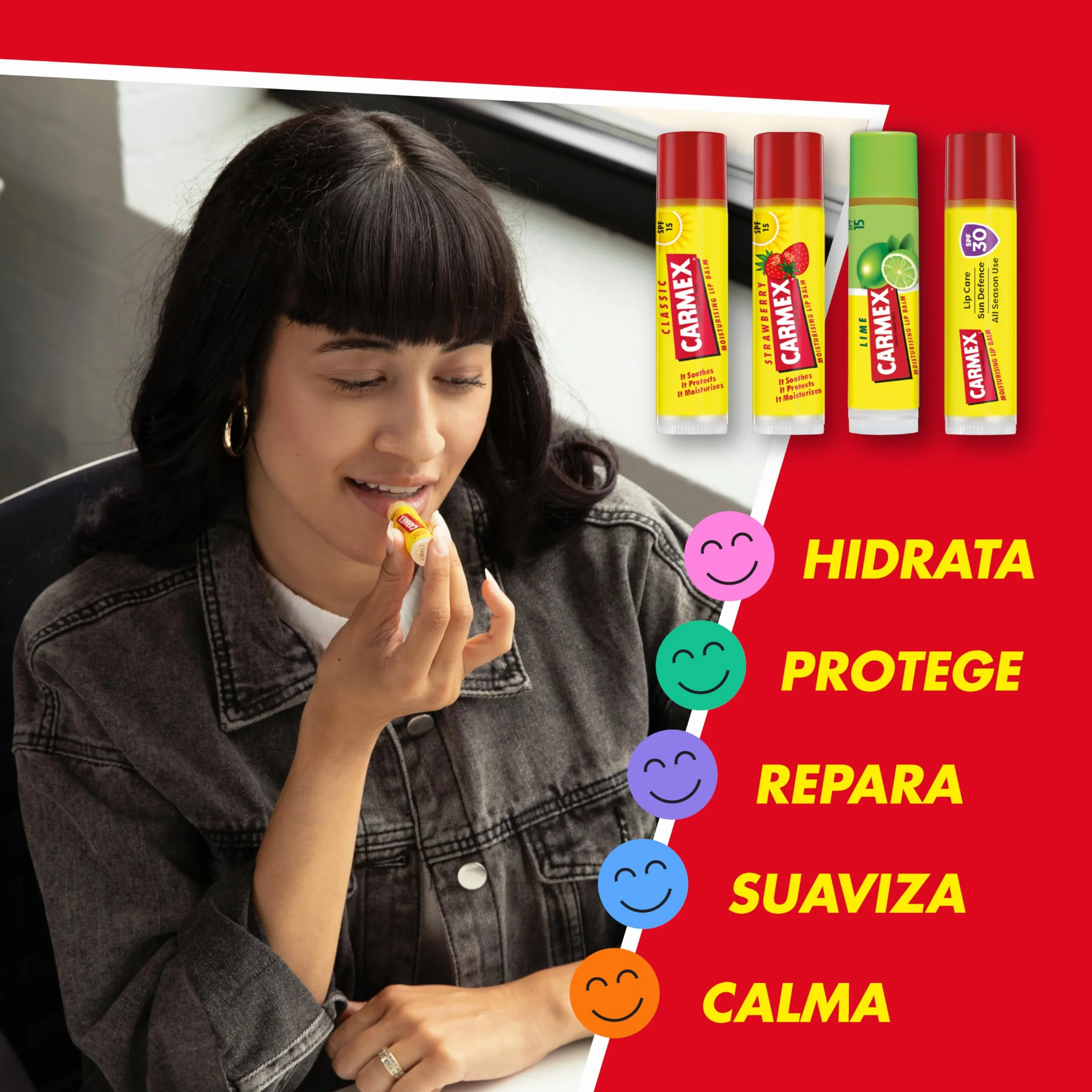 Carmex Strawberry Balsamo Labial Idrantante Spf15-15 ml