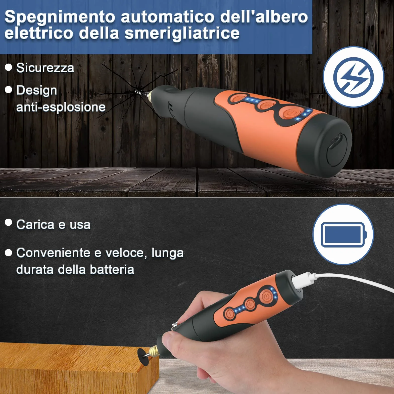 Utensili rotanti multifunzione 135 W kit 6 velocità 8000-35000 giri/min 210 accessori taglio incisione foratura rettifica lucidatura