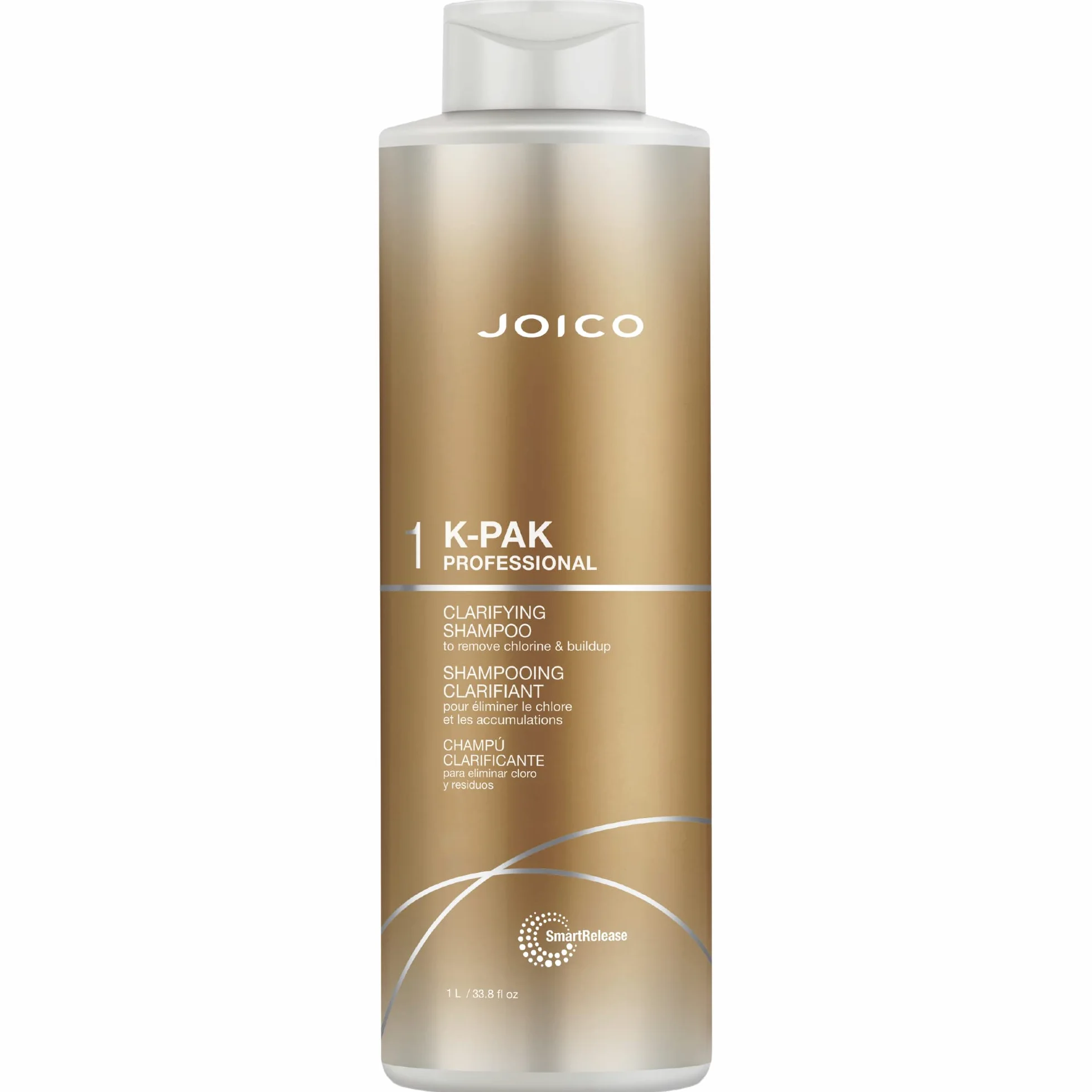 Joico K-PAK Daily Clarifying Shampoo per rimuovere cloro e accumuli, per capelli danneggiati, ripara e previene la rottura, aumenta la lucentezza, con cheratina e estratto di frutta di guajava, 100 ml