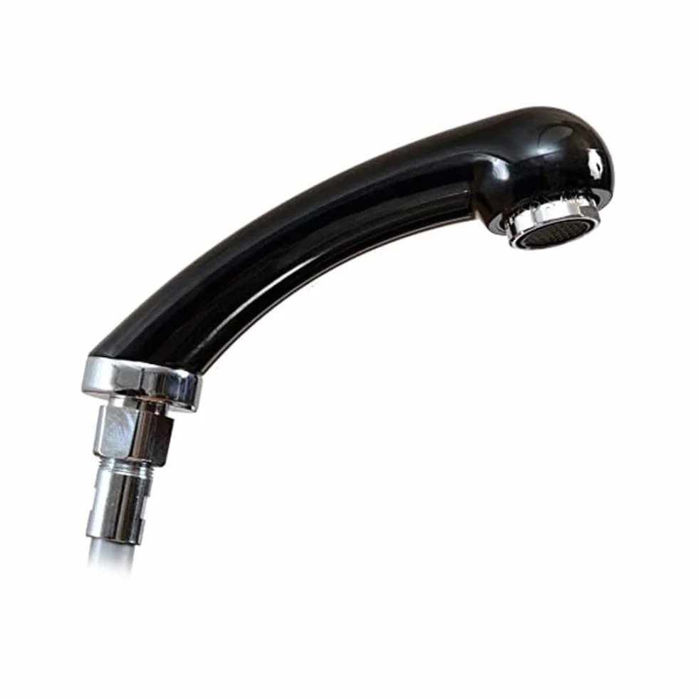 Xanitalia Doccetta Universale per Lavatesta Parrucchiere con Acqua Stop, Doccia Ottagonale, 1 Impostazione, Modern Style, Acciaio Inossidabile, Ottone, Plastica, Finitura Senza, A Ponte