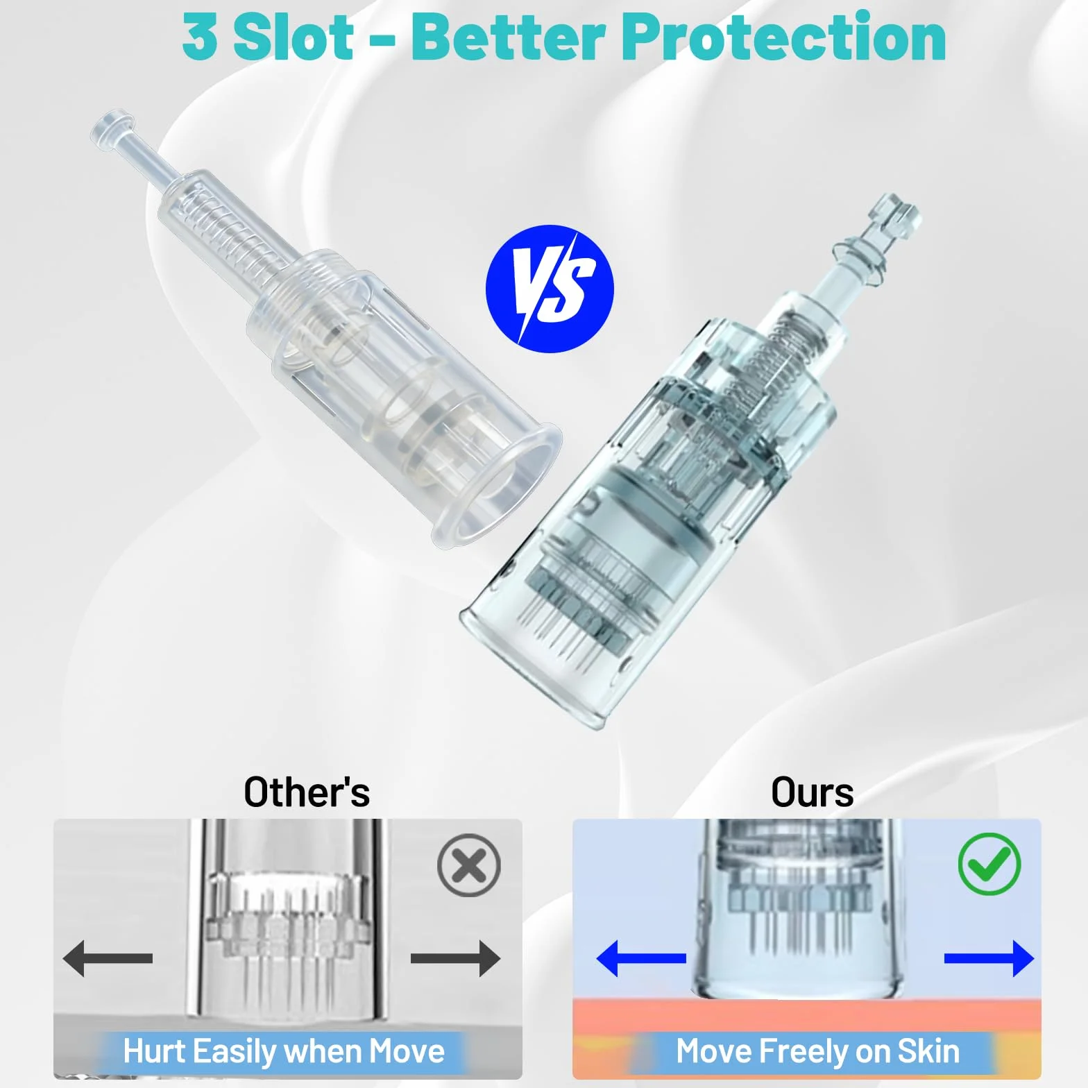 M7S/M8 10 Pezzi 16P Cartucce Microneedling - Confezione da 10 Aghi di ricambio usa e getta originali per penna Microneedling - per Dr. Pen M7S/M8 Microneedling Electric Derma Pen