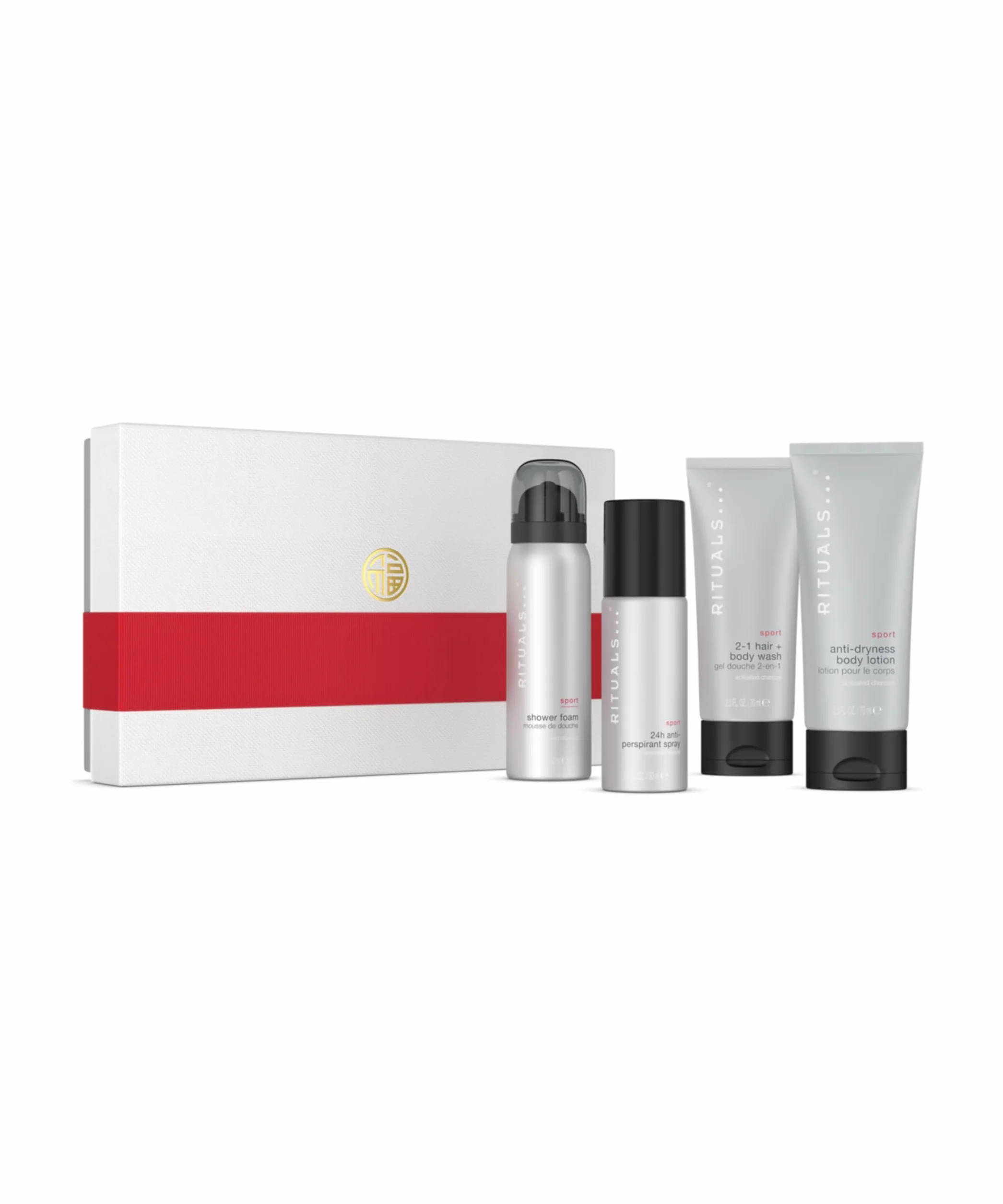 RITUALS Cofanetto regalo Uomo The Homme Collection - Docciaschiuma, shampoo e docciaschiuma, spray antitraspirante, lozione corpo - Small