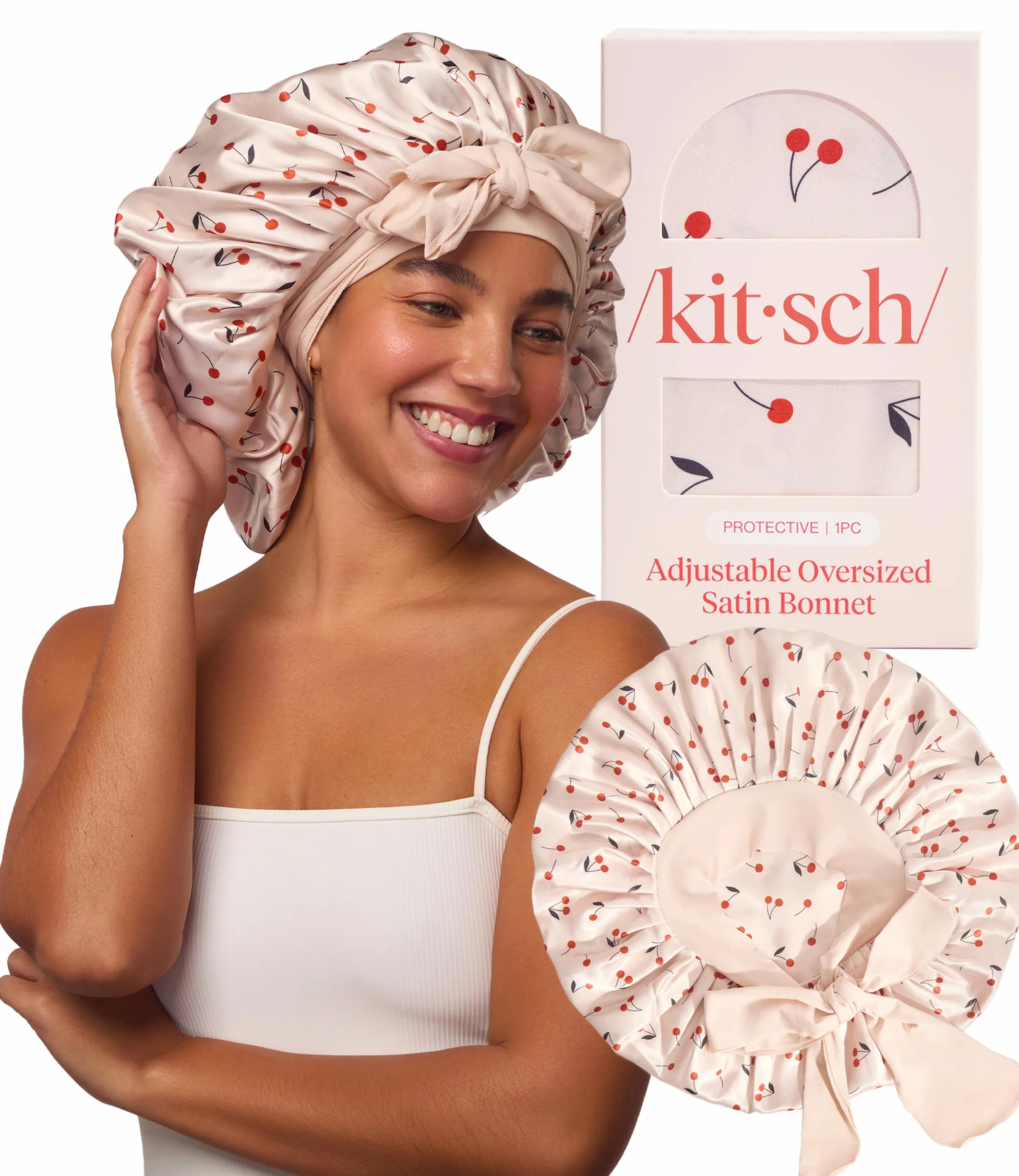 Kitsch Satin Bonnet for Sleeping - Softer Than Silk Bonnet for Sleeping Women