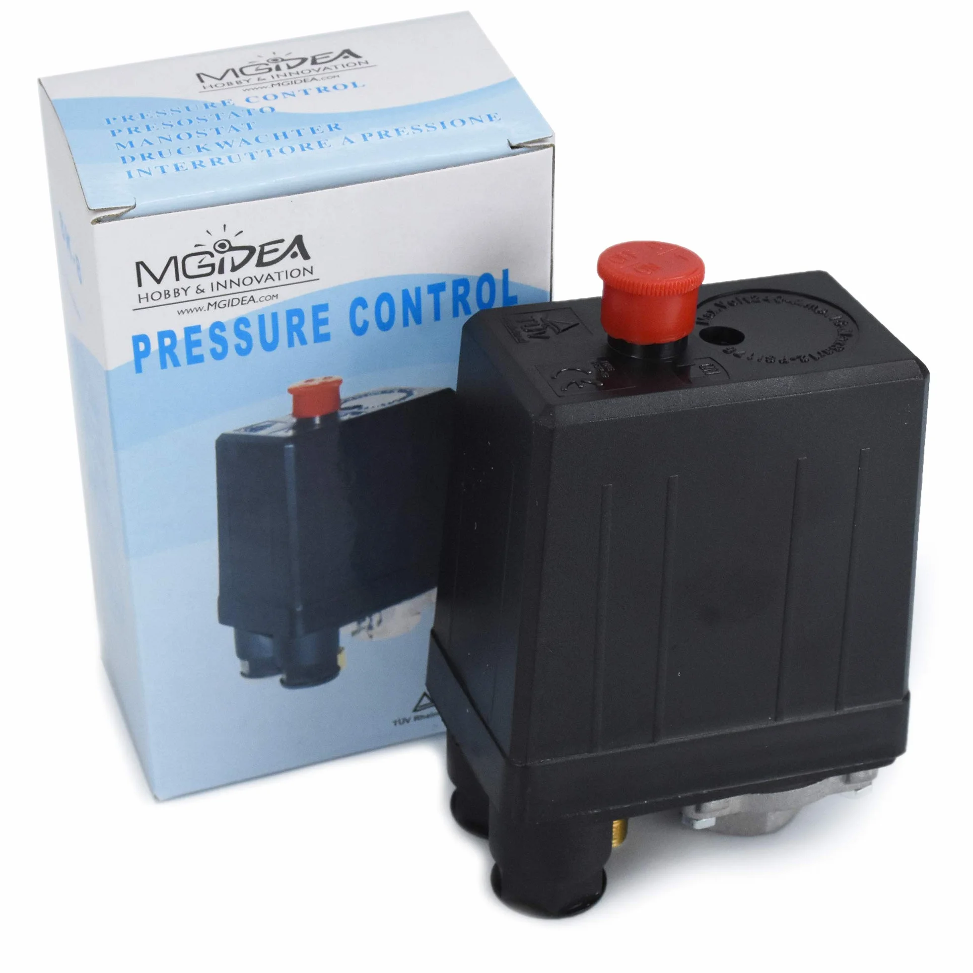 PRESSOSTATO REGOLABILE MECCANICO MONOFASE POMPA COMPRESSORE ARIA MGIDEA SK-8 230V 10A IP44