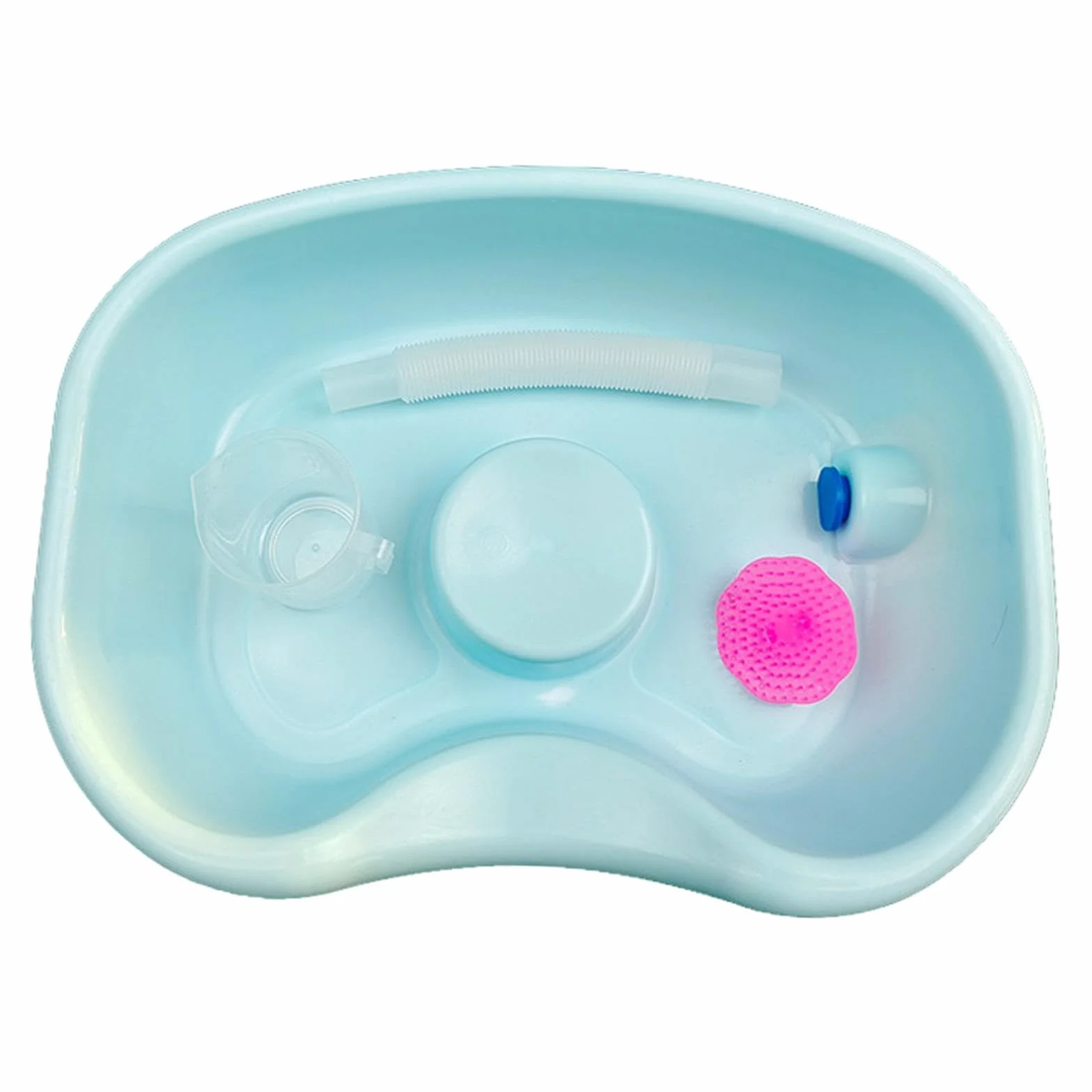 predolo Lavabo per capelli Lavabo per shampoo Ciotola Forniture per il lavaggio Lavare i capelli a letto Vassoio per lavare i capelli Bacinella per risciacquo, Verde