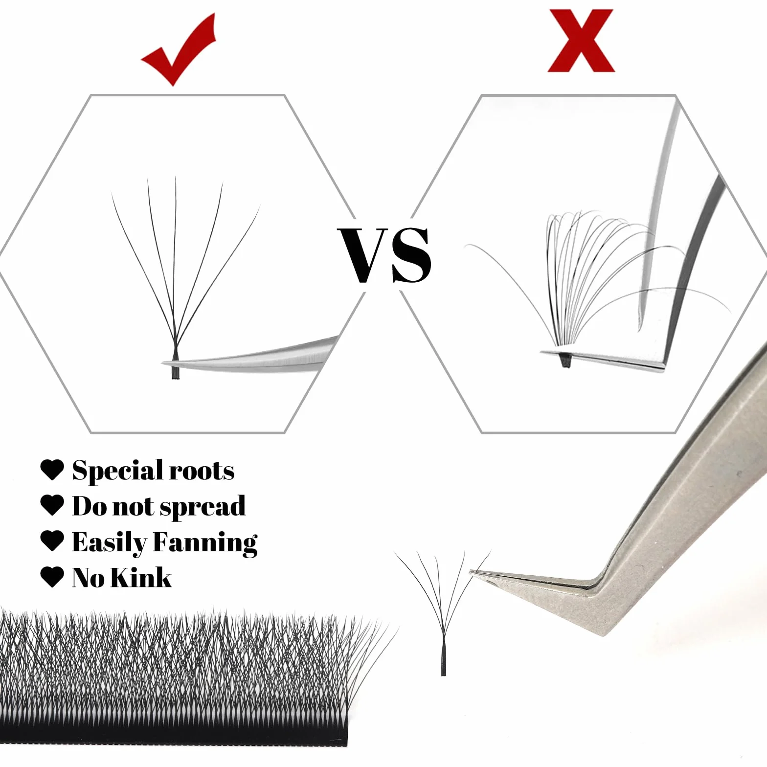 Estensioni delle Ciglia 5D W 0.07 D Curl Premade Fan Eyelash Extension Ciglia 8-14mm Lunghezza Mista W Volume Russo Professionale Tessuto di Seta Ciglia Prefabbricate(0.07D Curl 8-14mm)