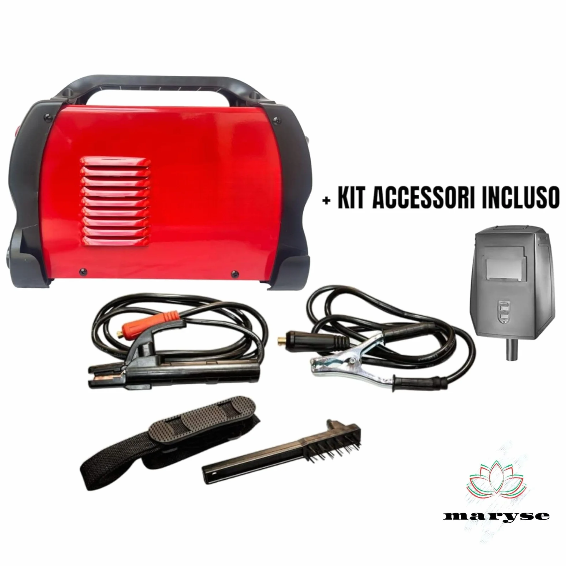Saldatrice a Elettrodo Inverter 600A Regolabile Portatile con Valigetta