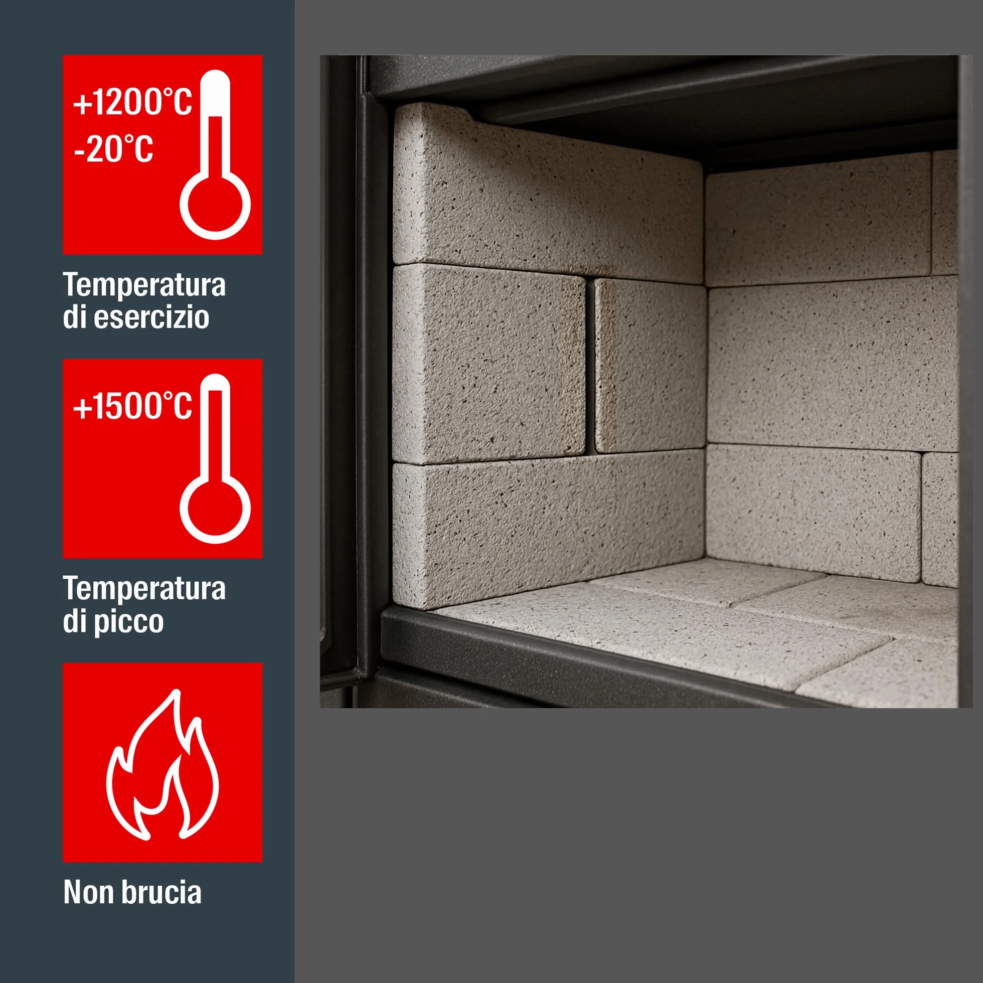 Fischer Sigillante Refrattario SR Nero 1200°C Resistente Calore Giunti Caminetti Stufe Forni