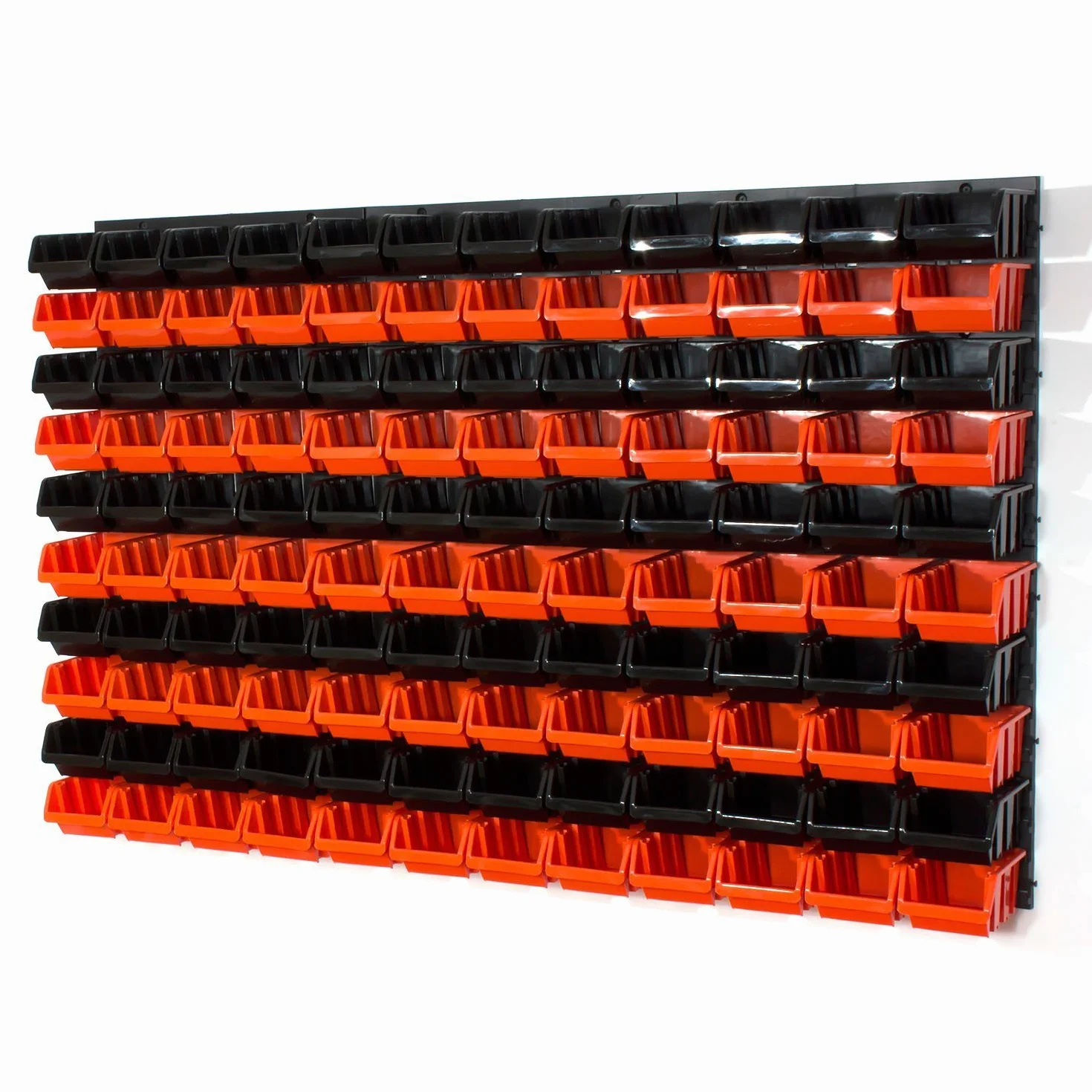 Set 6 pannelli officina kit 120 contenitori Inbox arancione nero