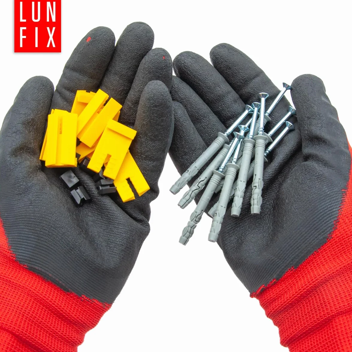 Clip di fissaggio per profilo ad intonaco rapido 23 mm set da 100 pezzi plastica zincata