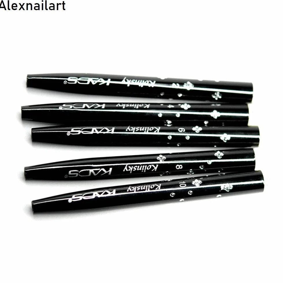 Set di 5 pennelli per unghie Kolinsky in acrilico (2#/4#/6#/8#/10#)