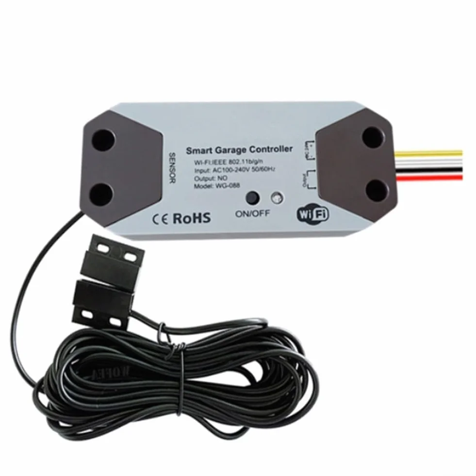 Modulo intelligente per porta garage TUYA 12-24V sensore magnetico monitoraggio