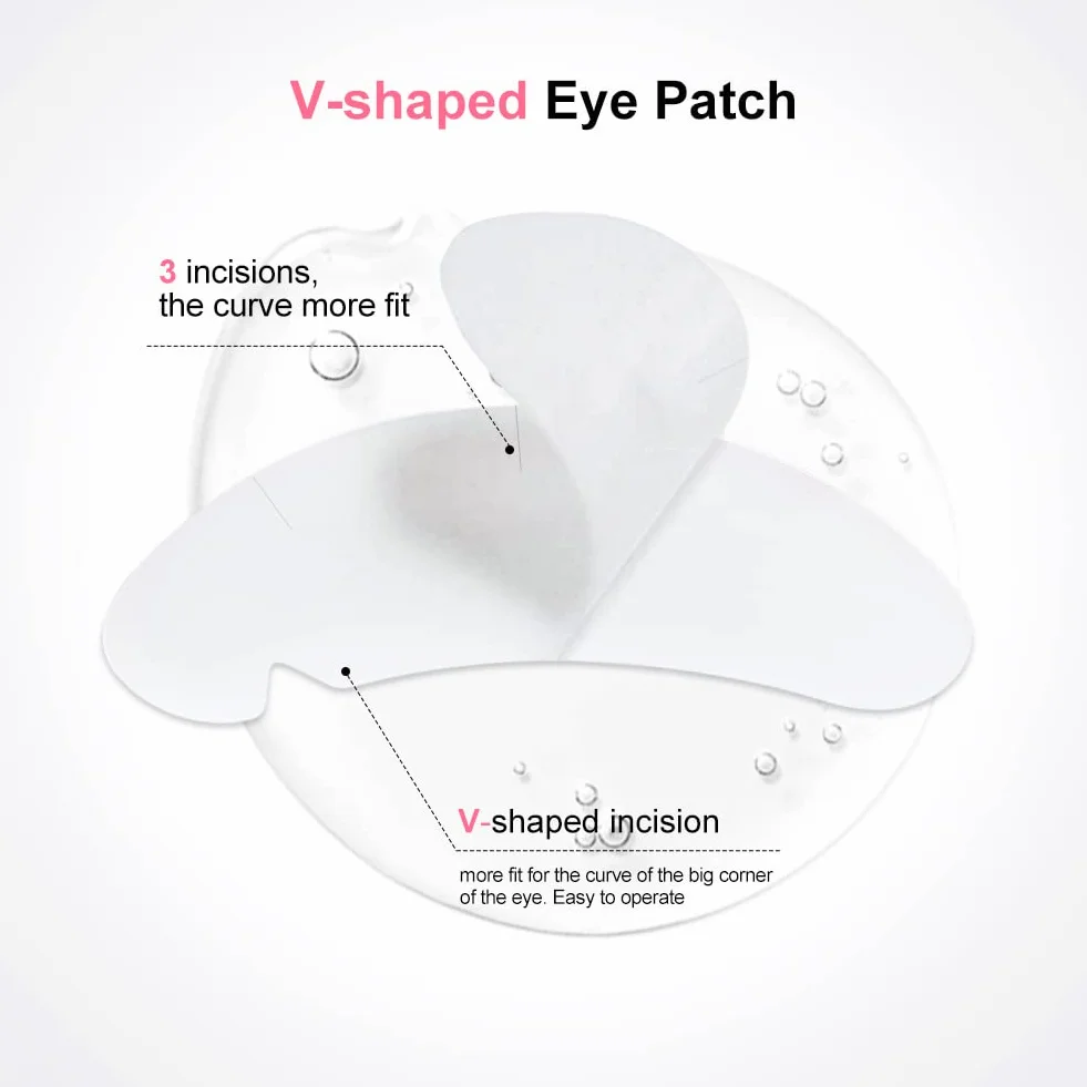 Lunamoon Cerotti per Estensioni Ciglia Eyelash Pads Occhio Patch Extension Ciglia Pads Occhi da Ciglia Finte Eye Gel Patches for Eyelash Extension 50 Paio (Purple)