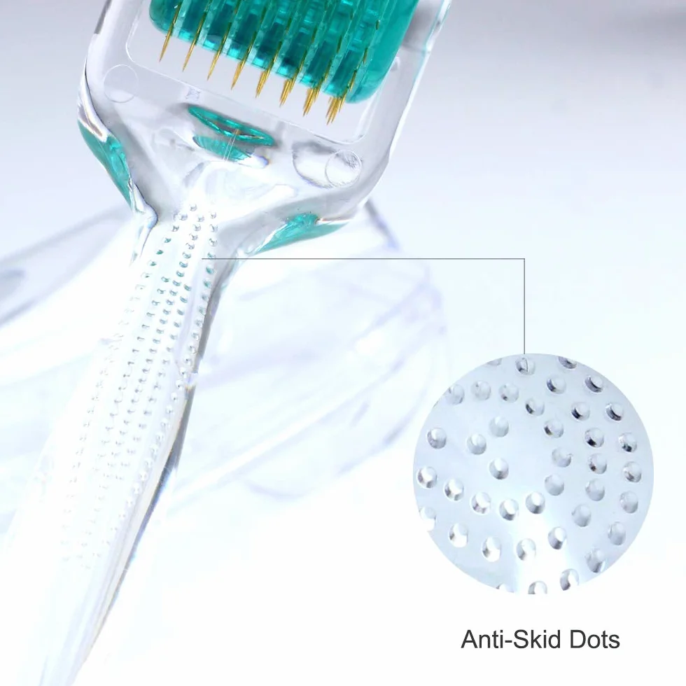 AG192 Dermaroller 1.5mm con micro-aghi in titanio per la cura della pelle, per le rughe del viso, perdita di capelli, smagliature, ricrescita dei capelli, kit per microneedling