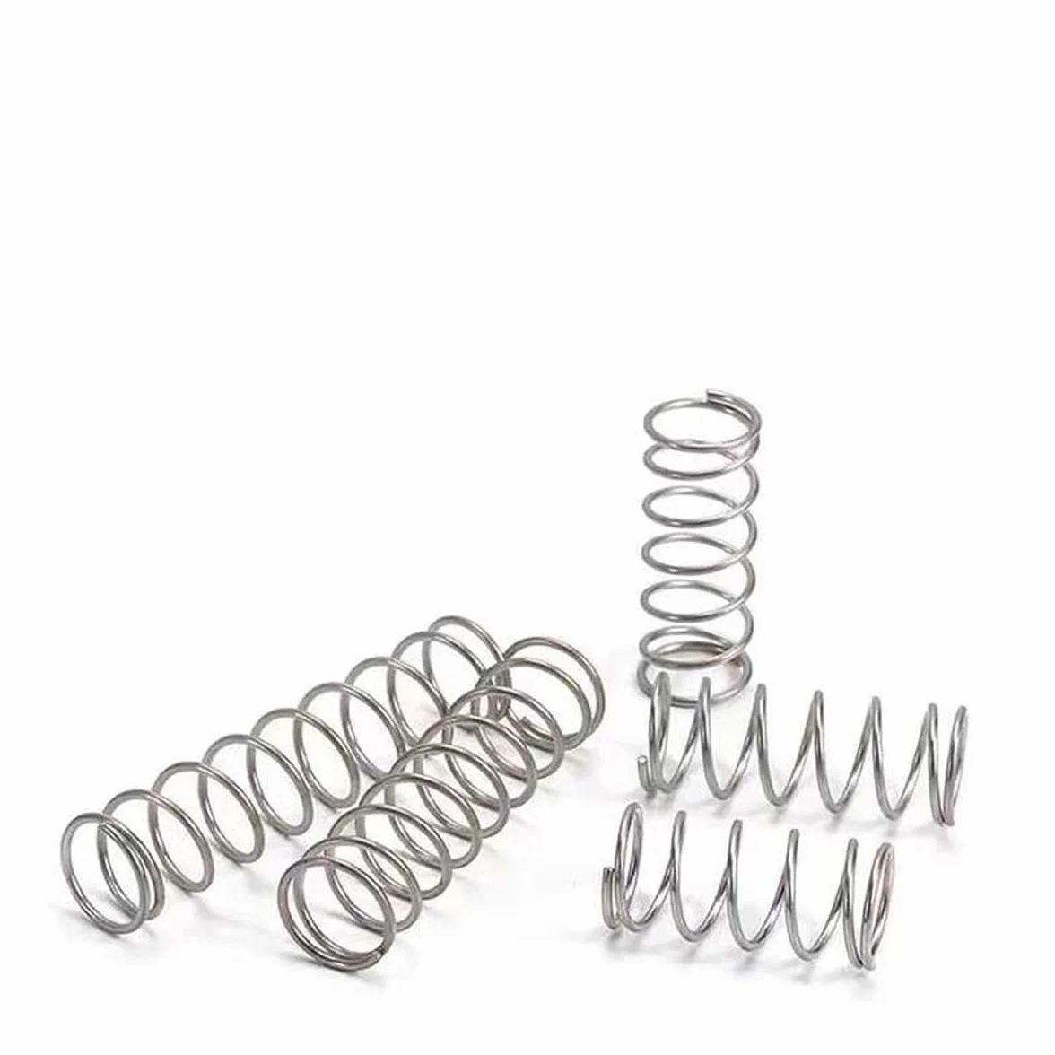 Molla di compressione in acciaio inox 316, 2.5x24x50mm, 5 pezzi, Argento