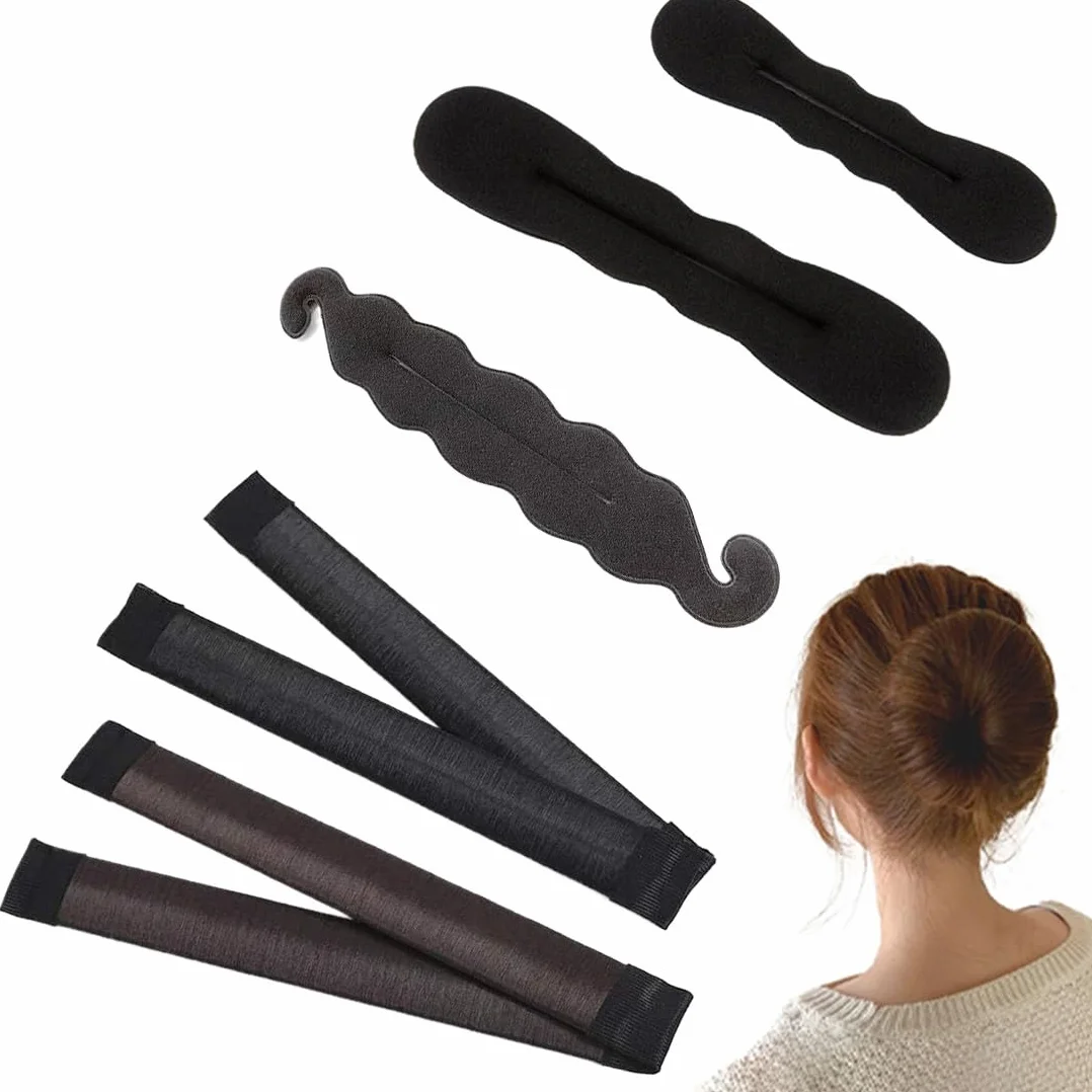 5 Pezzi Chignon Facile Per Capelli Chignon Bun Maker, Fashion Hair Styling Clip Hairstyle DIY Tool per Ragazza Donne