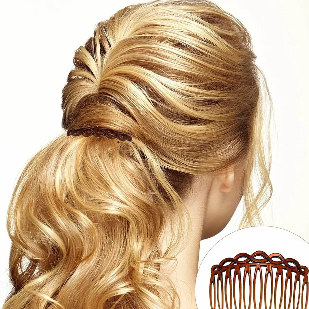 24 Pezzi Pettinini Fermacapelli, Pettinino Per Capelli, Pettine Per Capelli Laterali In Plastica Pettini Da Inserire, Pettine Fermagli Per Capelli, Pettine Per Velo Della Sposa