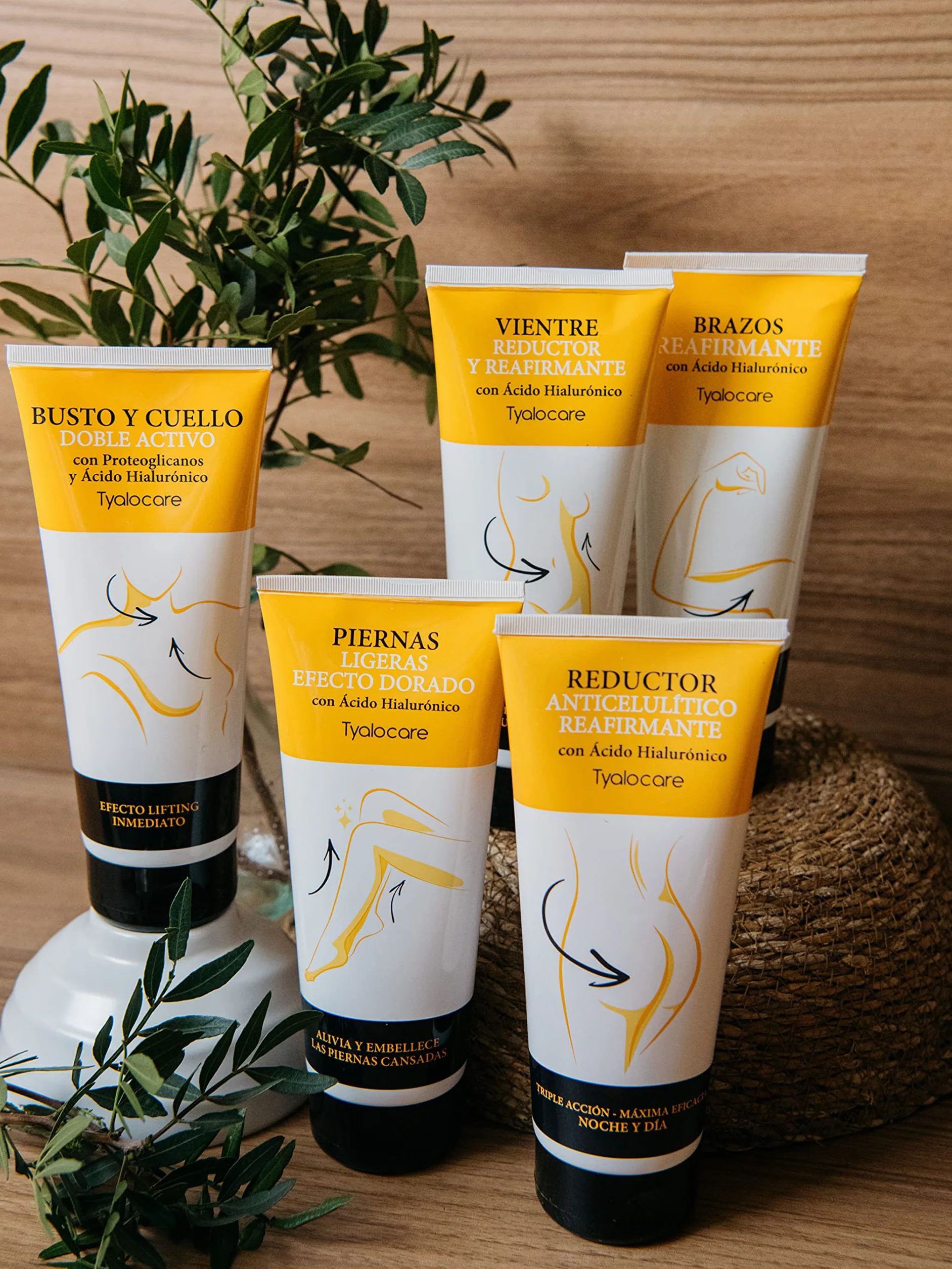 Tyalocare Reafirmante de Brazos - Crema Hidratante con Efecto Estilizador del Perfil de los Brazos y Refirmante Frente al Descolgamiento, Blanco, 225 Mililitros