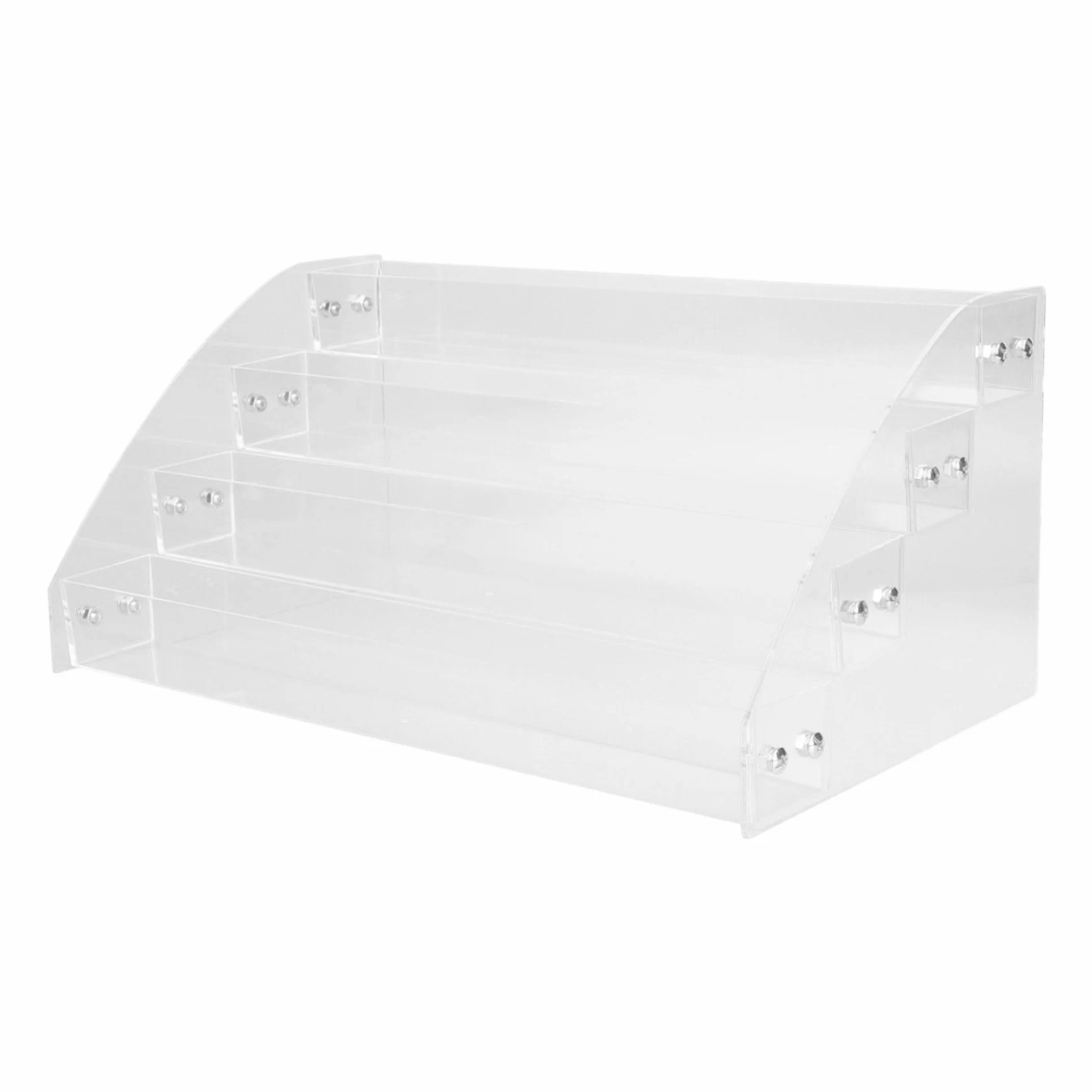 FRCOLOR Organizer per Trucchi Trasparente in Acrilico Multi-strato per Espositore Rossetti e Smalti, per Ragazze, Funzionale per Ordine e Display in Bagno