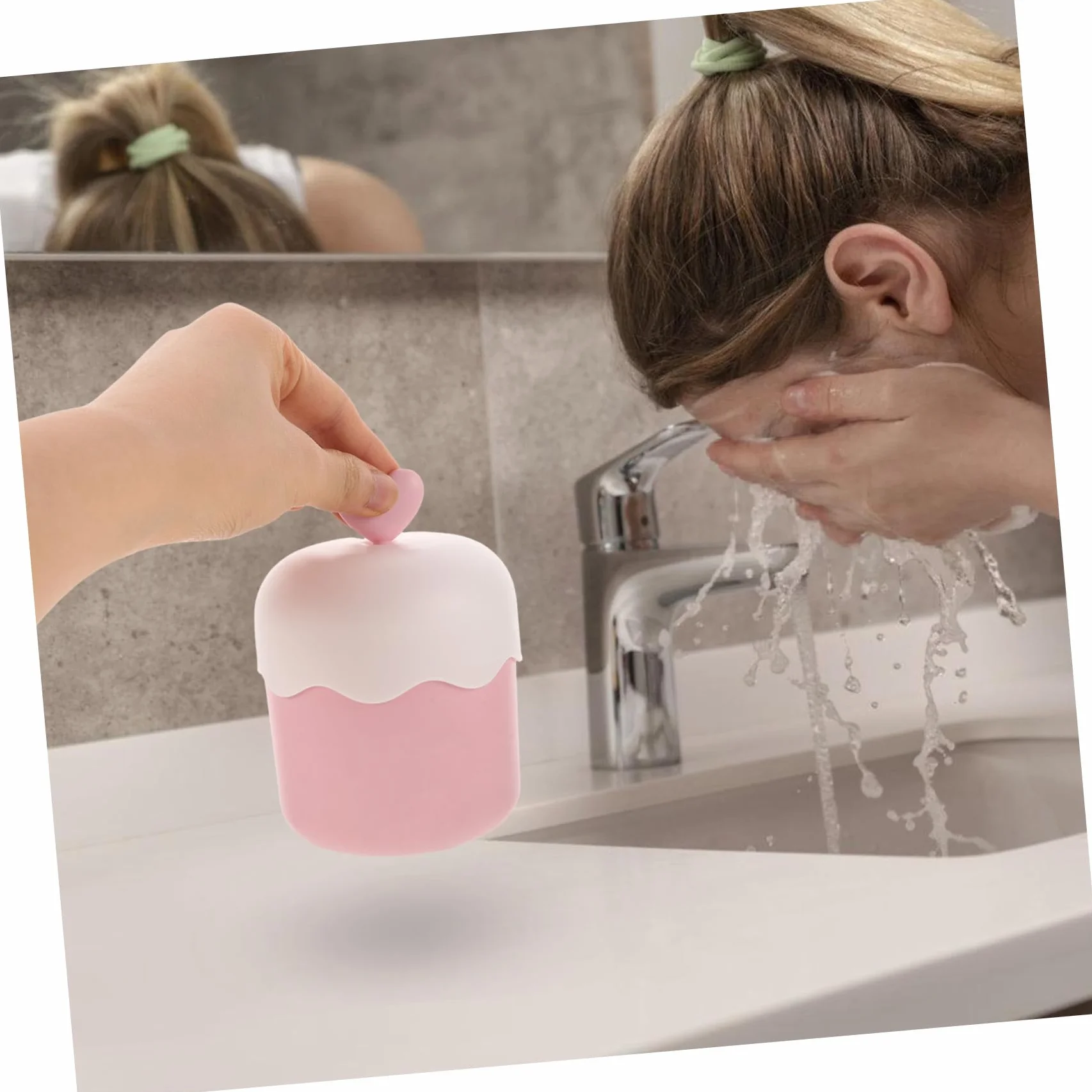 4 Pz Produttore Di Schiume Per Il Viso Schiuma a Bolle Prodotti Per La Cura Della Pelle a Bolle Schiuma Facciale Lavaggio Del Corpo in Schiuma Plastica Tazza Crema