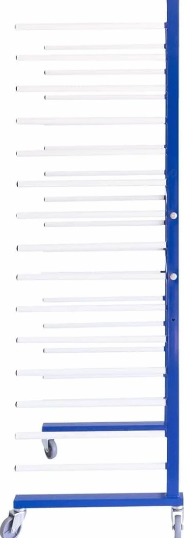 Rastrelliera Verniciatura Carrello per Essiccatura Vernici 15 Supporti 300 kg 15 strati 20 kg per strato Larghezza regolabile 35-65 cm