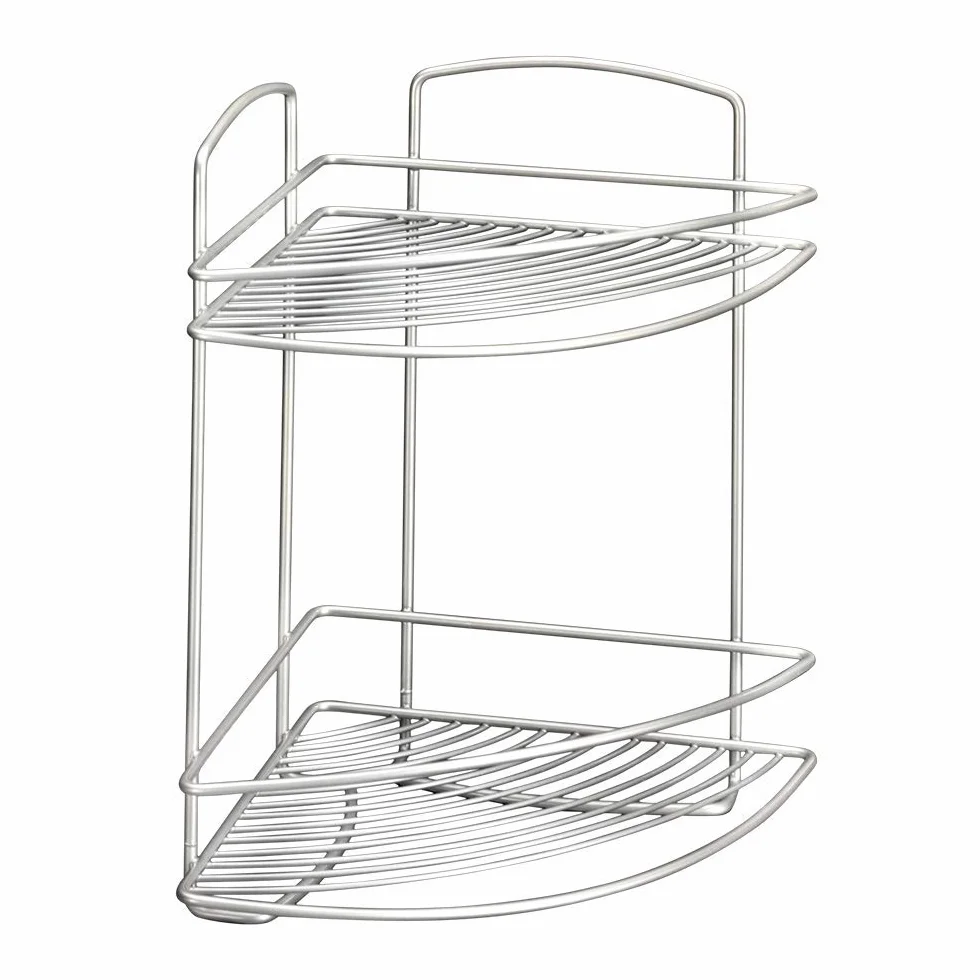 Metaltex Onda Mensola angolare 2 ripiani per bagno