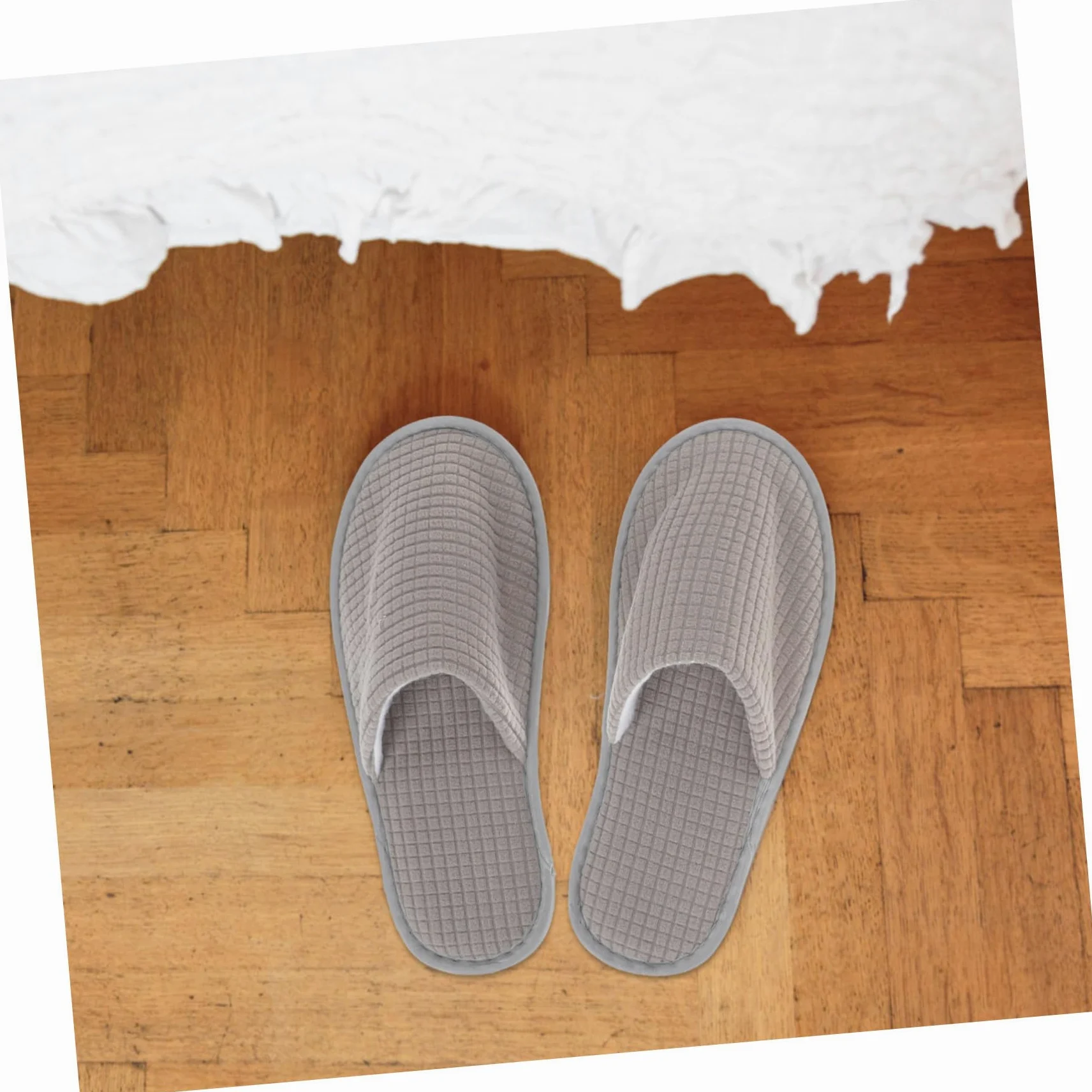 POPETPOP 6 Paia di Pantofole Spa Lavabili in Pile per Ospiti, Antiodore e Comode, per Casa e Saloni, Pantofole Usa e Getta per Accoglienza Elegante
