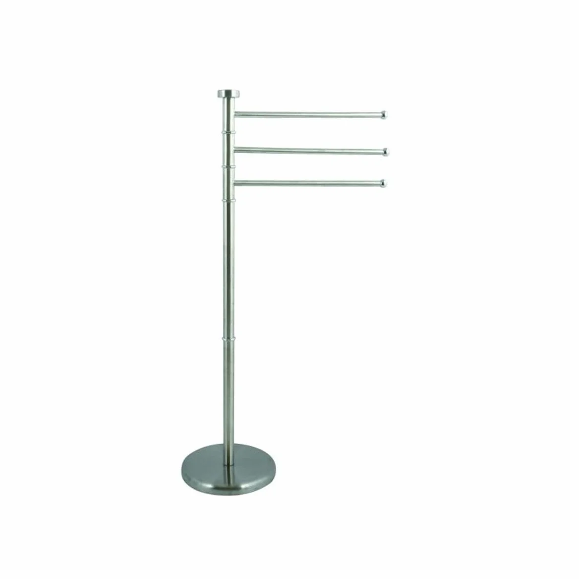 Porta Asciugamani Acciaio Inox 3 Aste 30 x 20 x 110 cm
