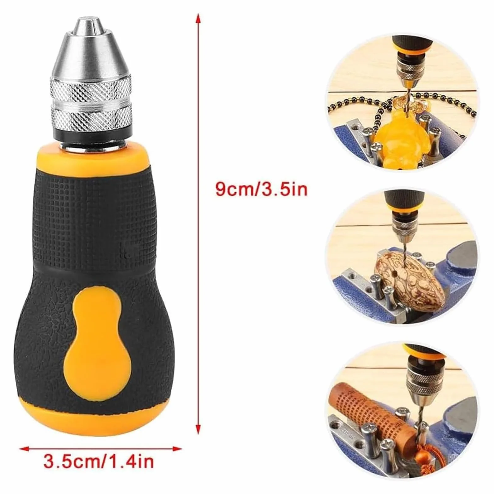 Trapano Manuale Elettrico Di Precisione Mini per Elettronica, Utensile Rotante per Forature Delicate e Gioielli