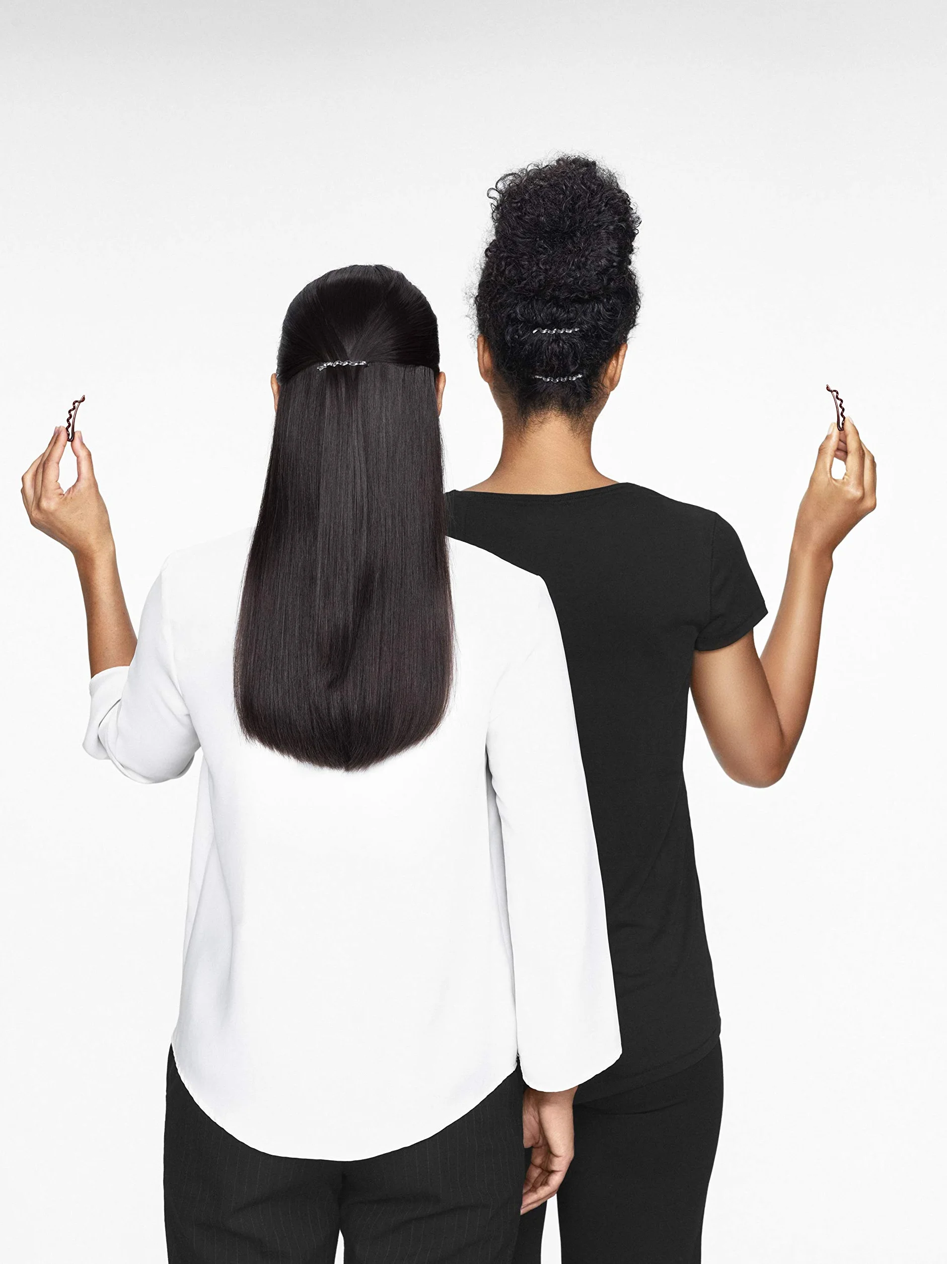 Invisibobble Clip capelli marroni Waver+ Pretty Dark x3 Mollete per capelli I forcine per donne e ragazze I grande comfort con forte tenuta I alta tecnologia