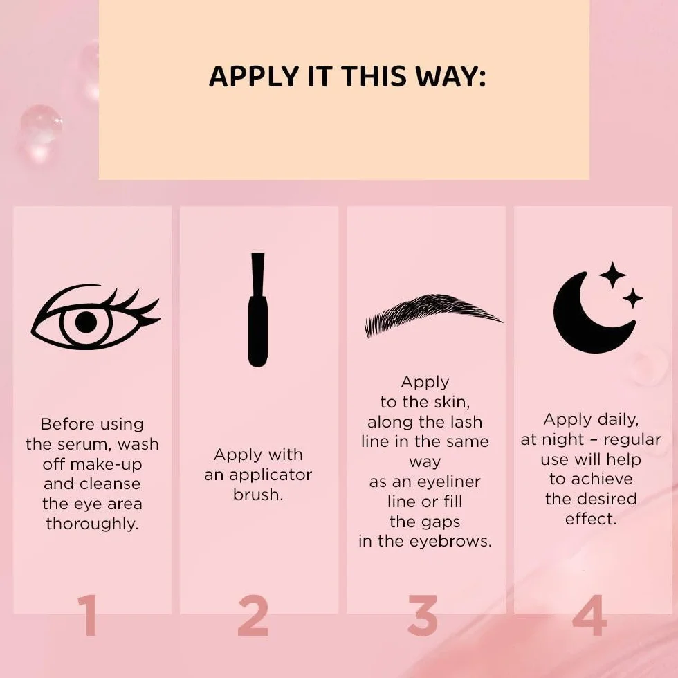 Eveline Cosmetics Siero multipeptidico per la crescita di ciglia e sopracciglia