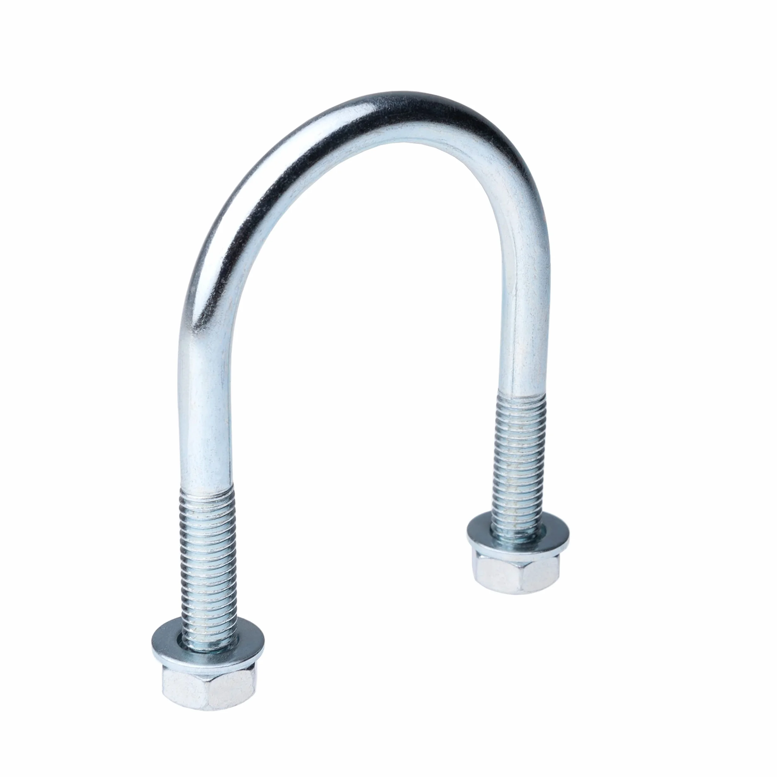 U-Boulon M8 Cavallotto con Noci Rondella Acciaio Zincato 42.4mm 5 sztuk