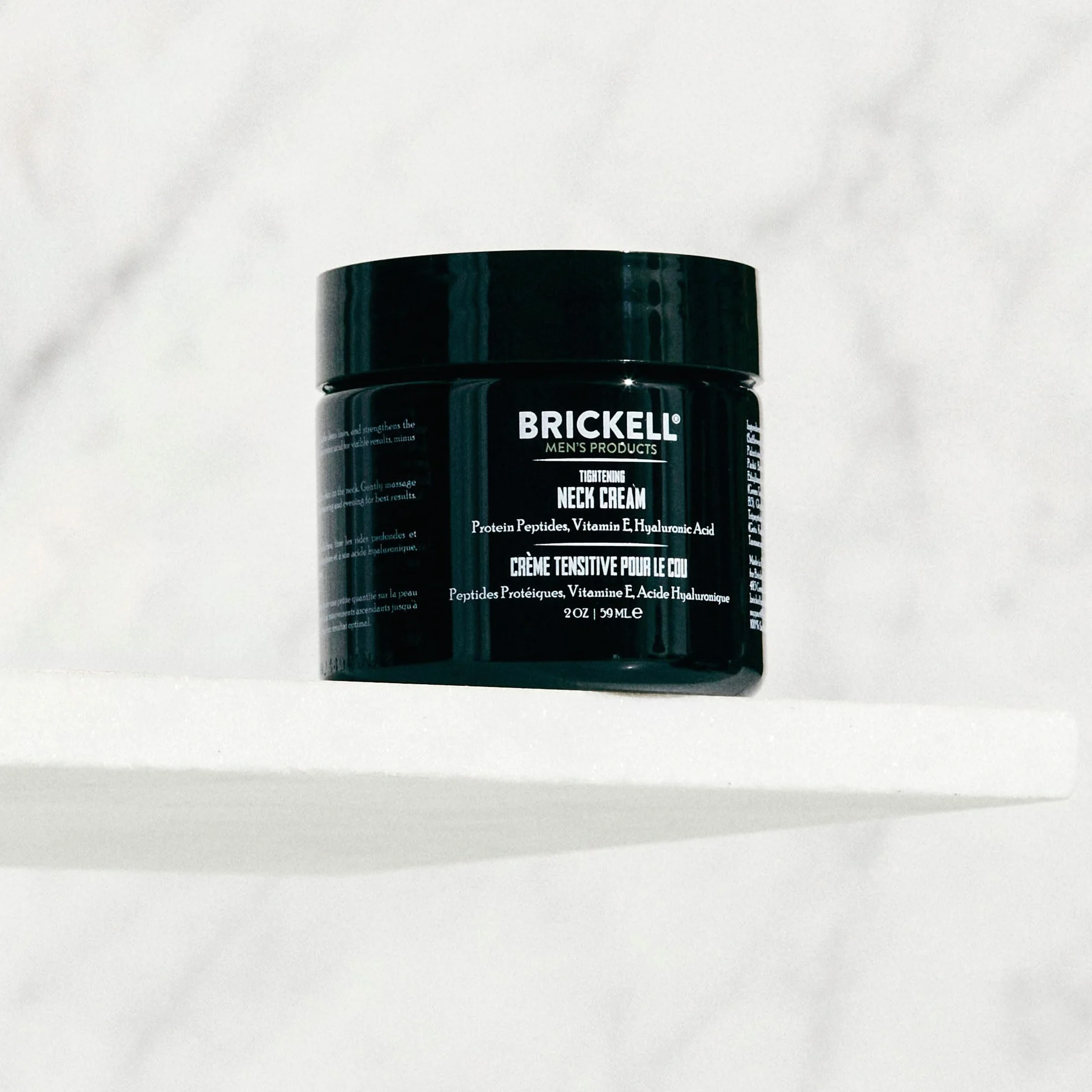 Crema rassodante per il collo Brickell Men's, naturale e biologica, crema rassodante e rassodante per il collo, crema antirughe, 59 ml, senza profumo
