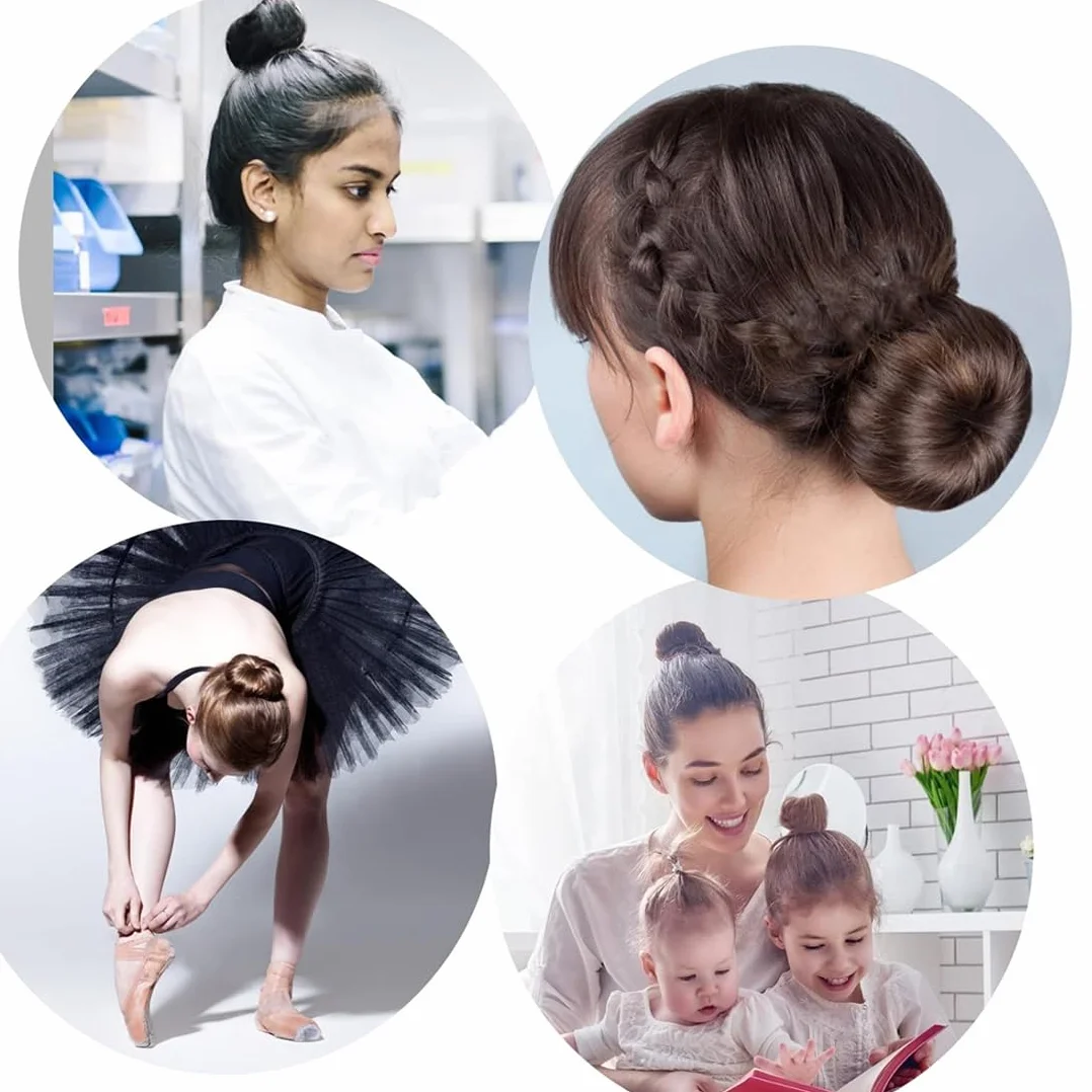 3 Pezzi Chignon per Ciambella,Chignon Facile Per Capelli Chignon Bun Maker, Fashion Hair Styling Clip Hairstyle DIY Tool per Ragazza Donne