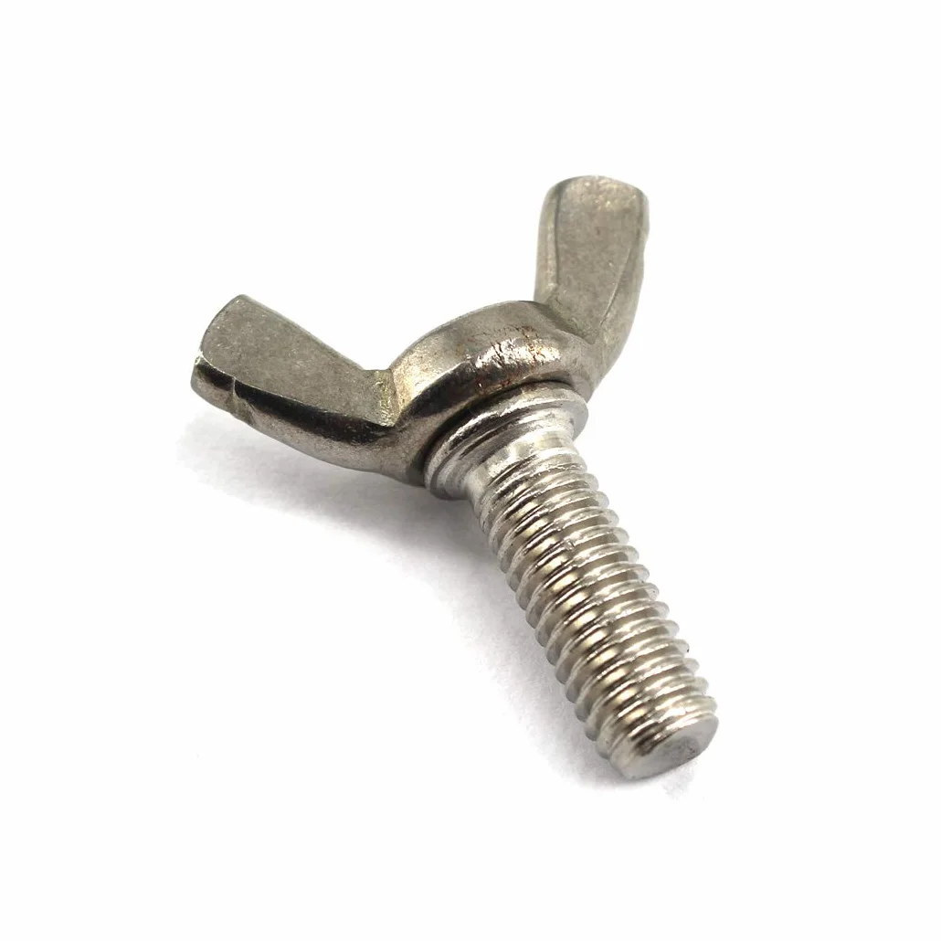 Bullone a farfalla M8 in acciaio inox 304 confezione da 10