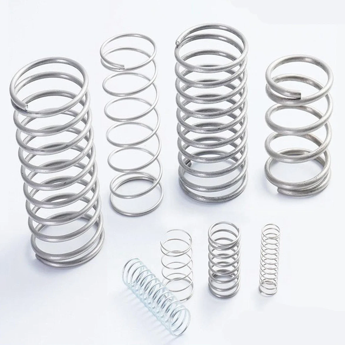 Molla di compressione in acciaio inox 316, 2.5x24x50mm, 5 pezzi, Argento