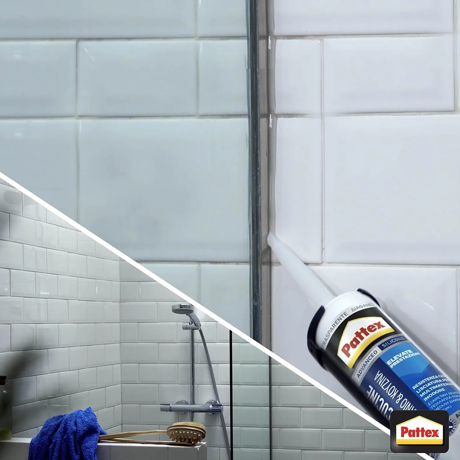 PATTEX Bagni&Cucine Premium Silicone Trasparente Sigillante 280 ml