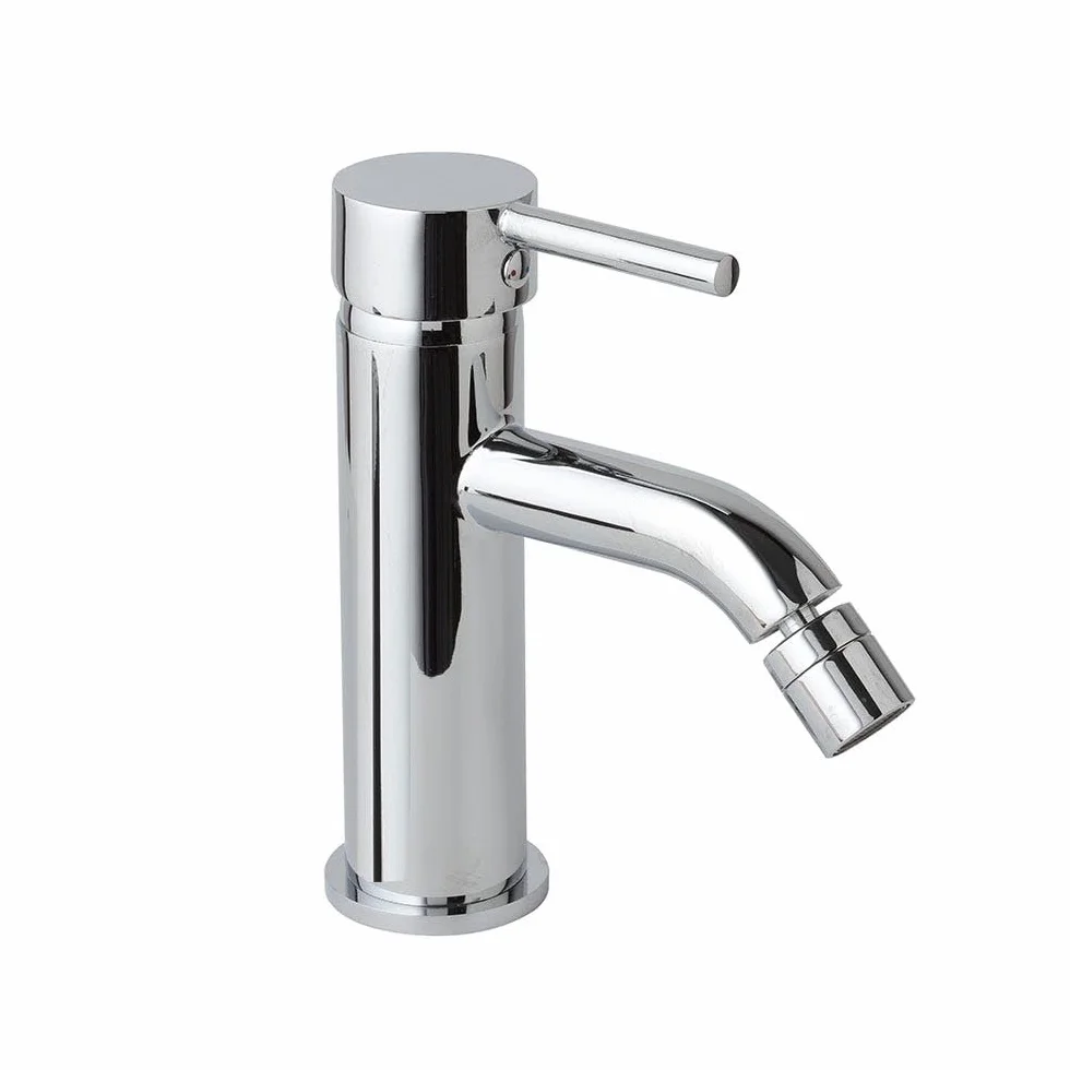 Kiamami Valentina Coppia Rubinetti Lavabo Alto Cromato Bidet Fassa