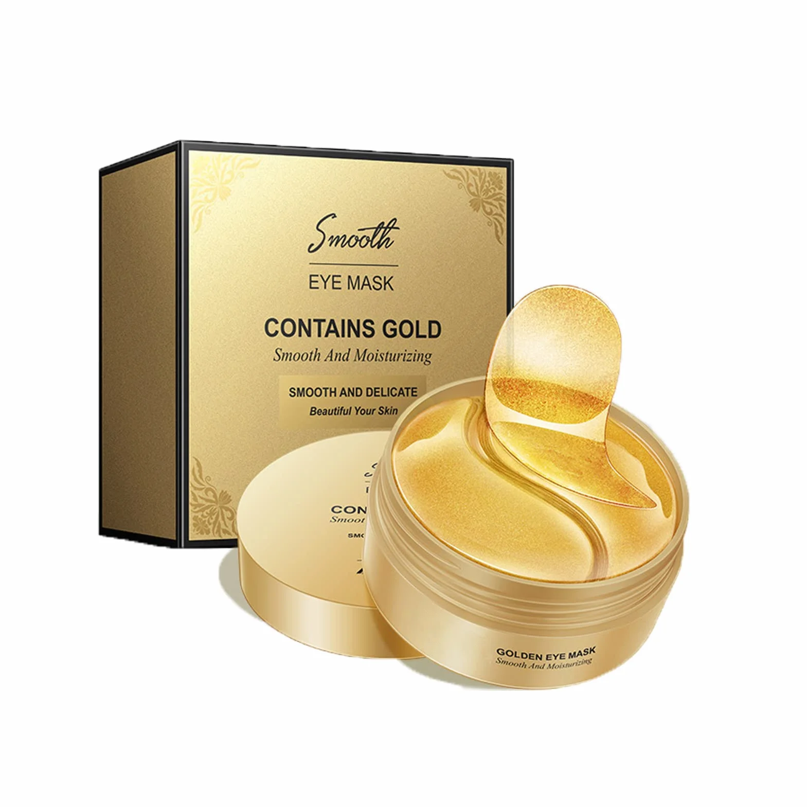 Patch Occhi,60 pezzi Maschera per Gli Occhi, Maschera per il trattamento sotto gli occhi in oro, Per Anti-Rughe Anti-Età ed Idratante Ridurre Borse Occhiaie e Puffiness