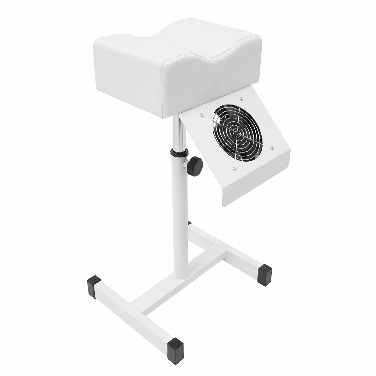 Sedia per pedicure con aspirazione, per pedicure, tavolo con poggiapiedi, altezza regolabile 48 – 68 cm e capacità di carico 10 kg, supporto per pedicure, 31 x 28 x 45 cm, colore bianco