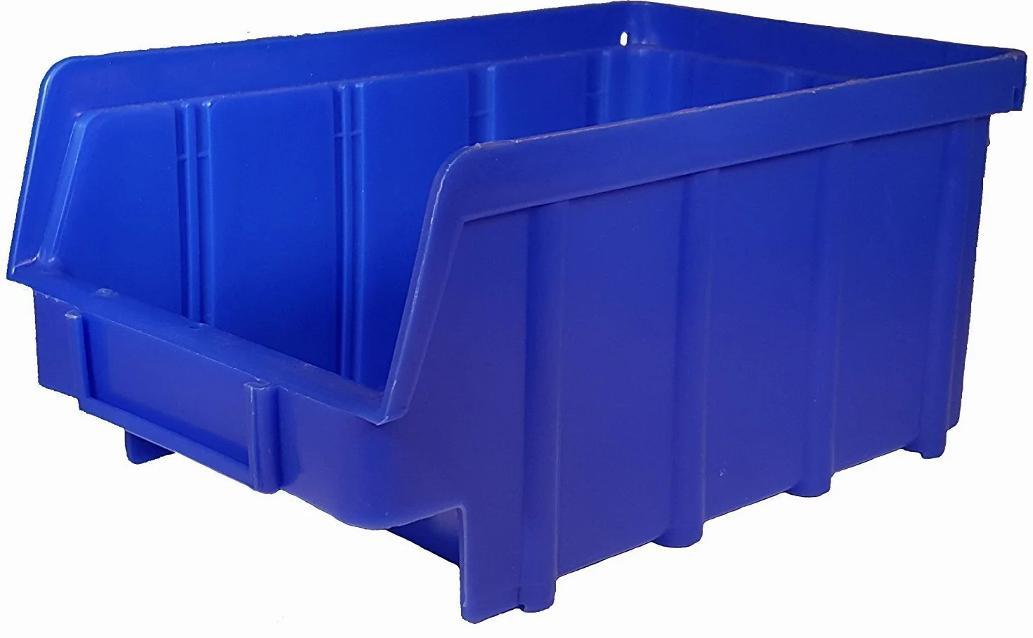 80 scatole impilabili blu misura 2 (102 x 167 x 76 mm) portaoggetti